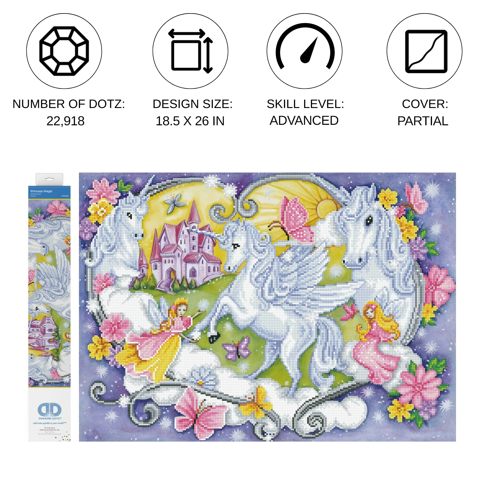 Diamond Dotz Princess Magic - 26.0" x 18.5" - Image 4