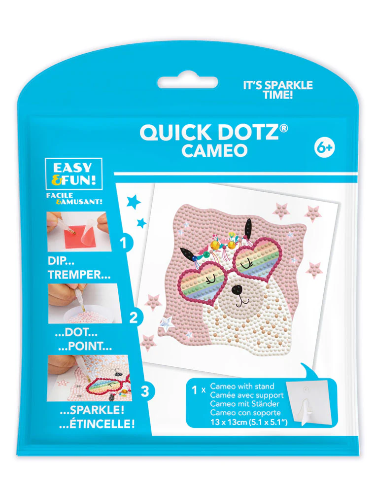 Diamond Dotz DOTZIES Llama Rainbow Diamond Painting - 5.1" x 5.1" - Image 6