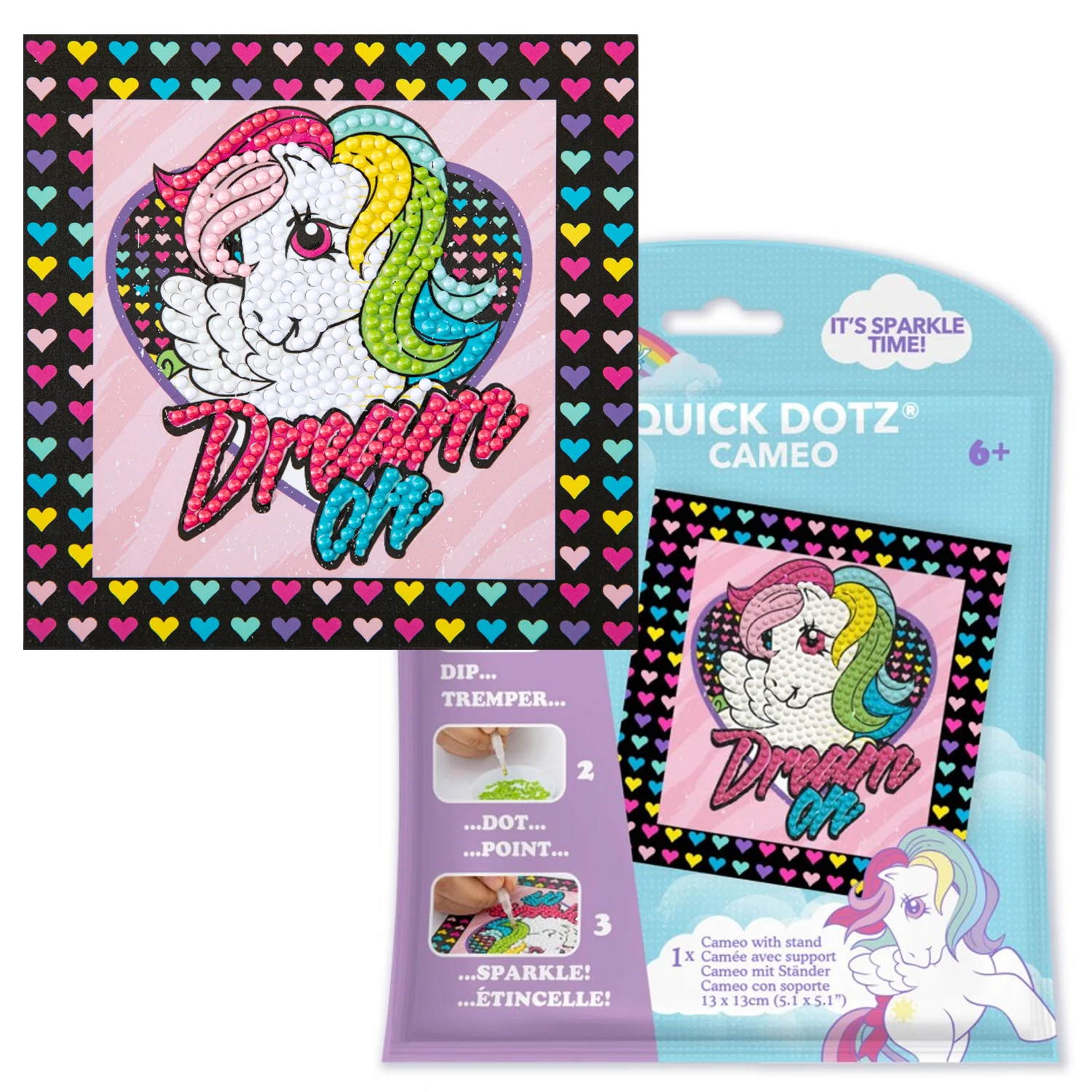 Diamond Dotz DOTZIES MLP Retro Dream on Diamond Painting - 5.1" x 5.1" - Image 5