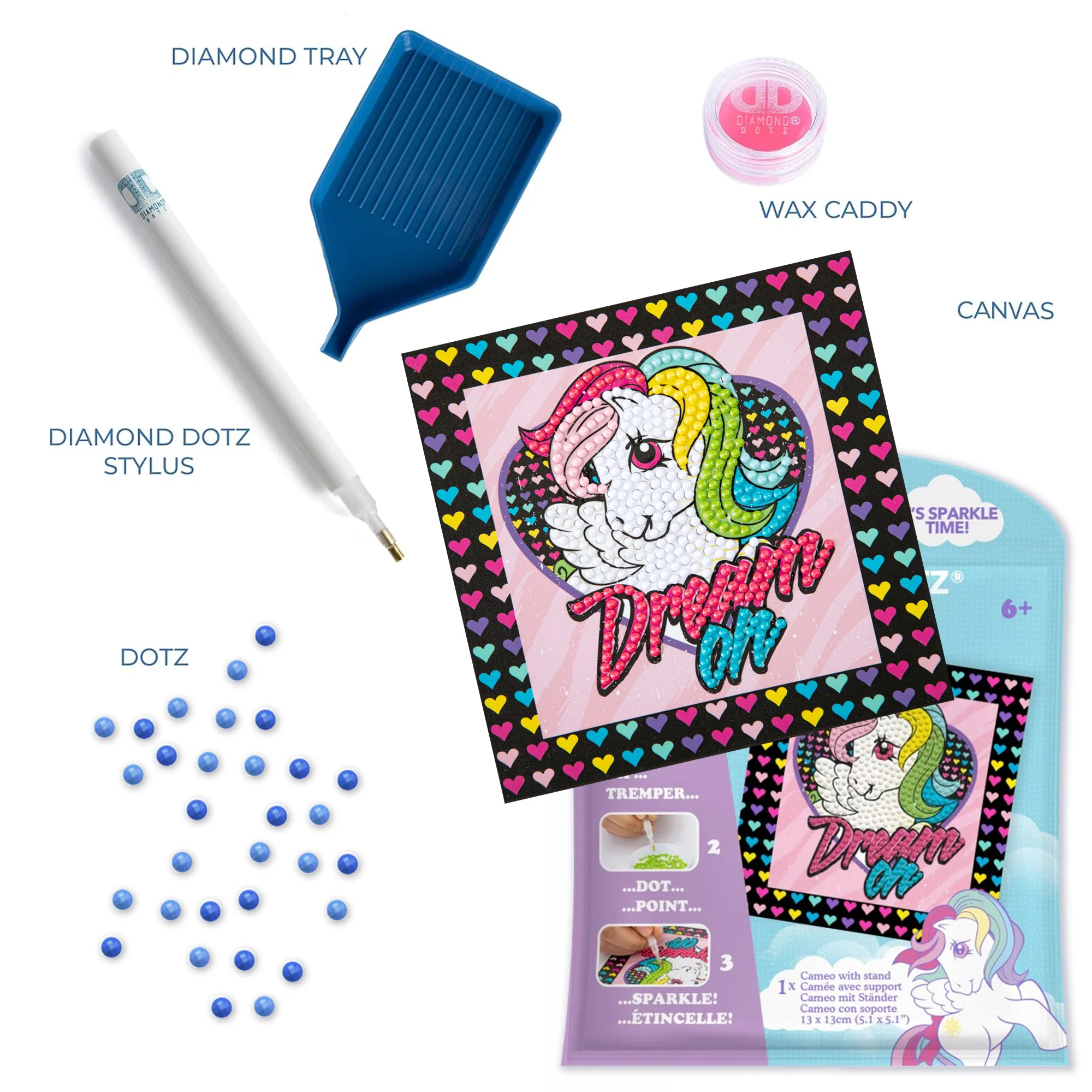Diamond Dotz DOTZIES MLP Retro Dream on Diamond Painting - 5.1" x 5.1" - Image 7