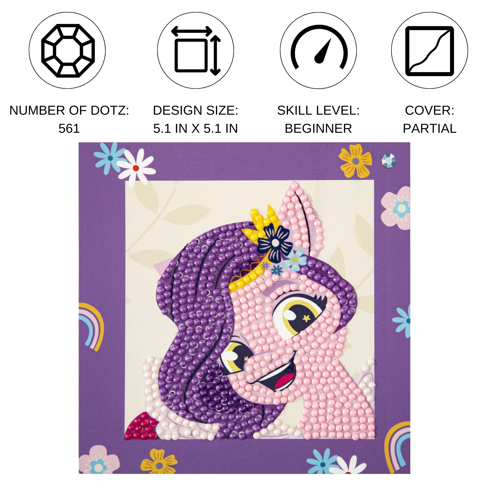 Diamond Dotz DOTZIES Pipp Diamond Painting - 5.1" x 5.1" - Image 4