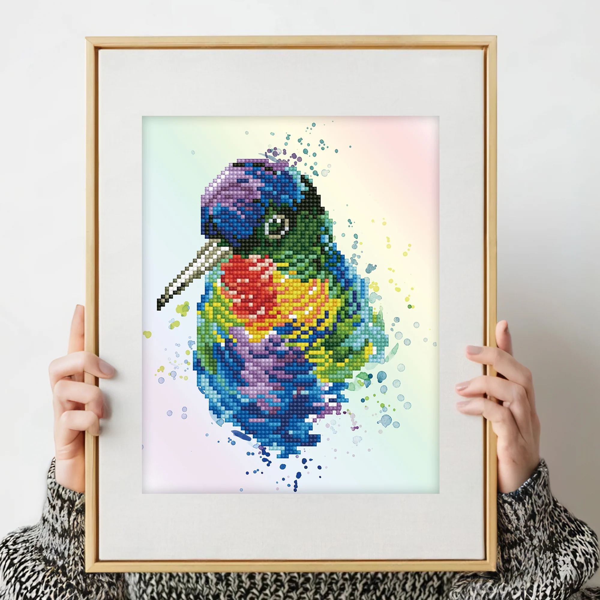 Diamond Dotz Rainbow Feathers - 10.6" x 8.7" - Image 2