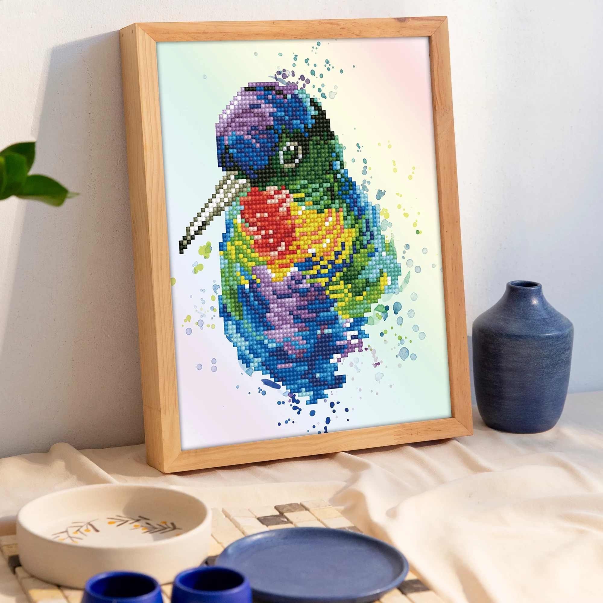 Diamond Dotz Rainbow Feathers - 10.6" x 8.7" - Image 3