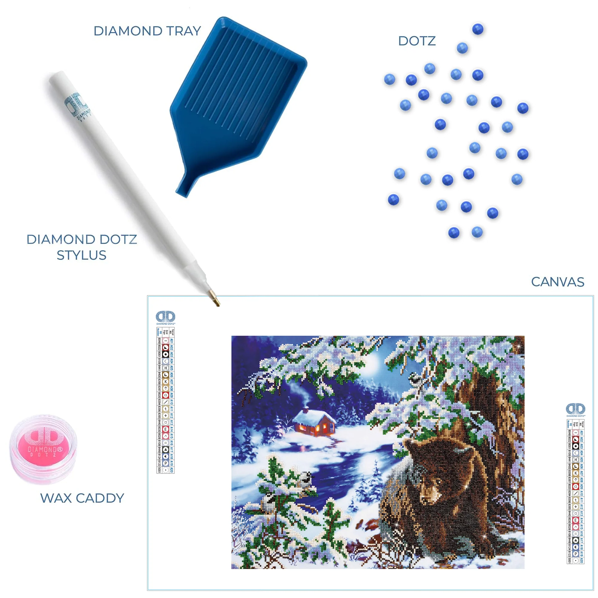 Diamond Dotz Rambling Bear - 20.5" x 16.5" - Image 4