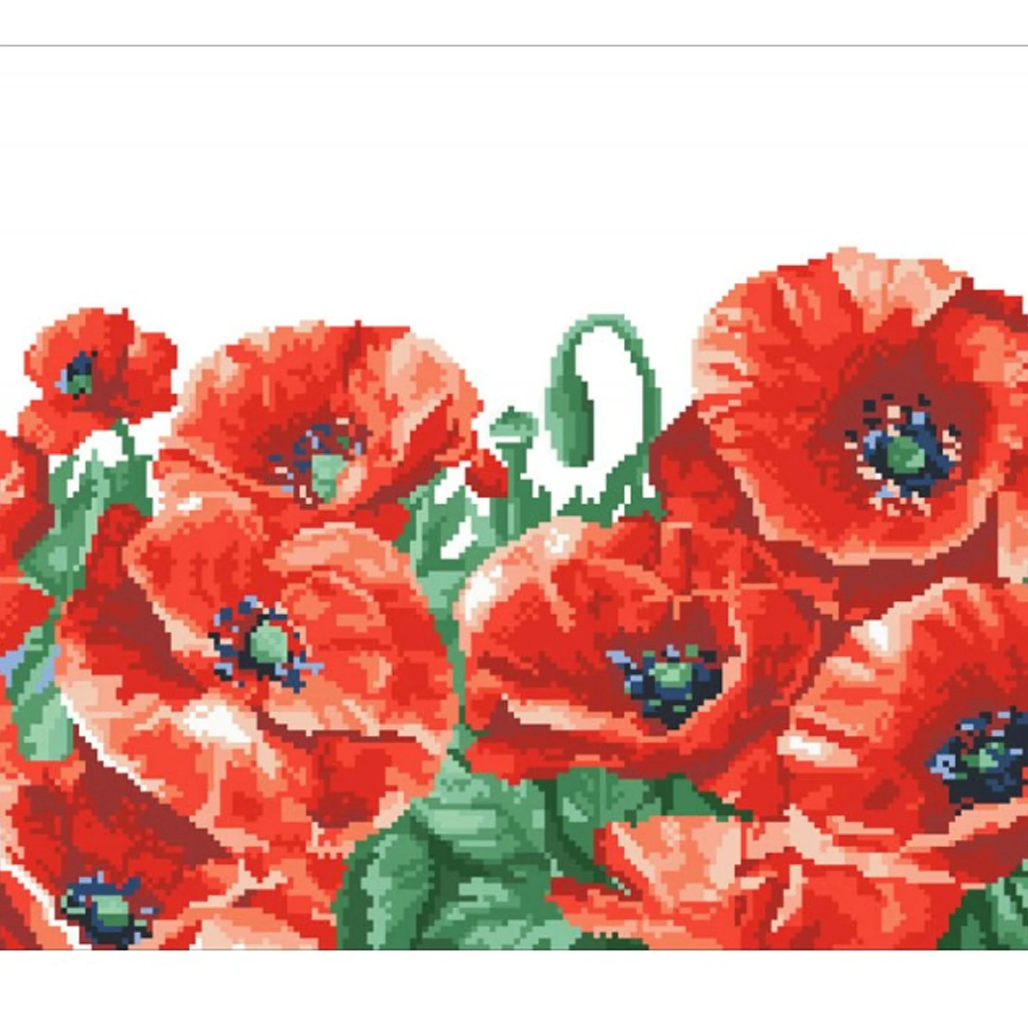 Diamond Dotz Red Poppy Field - 23.6" x 16.5" - Image 7