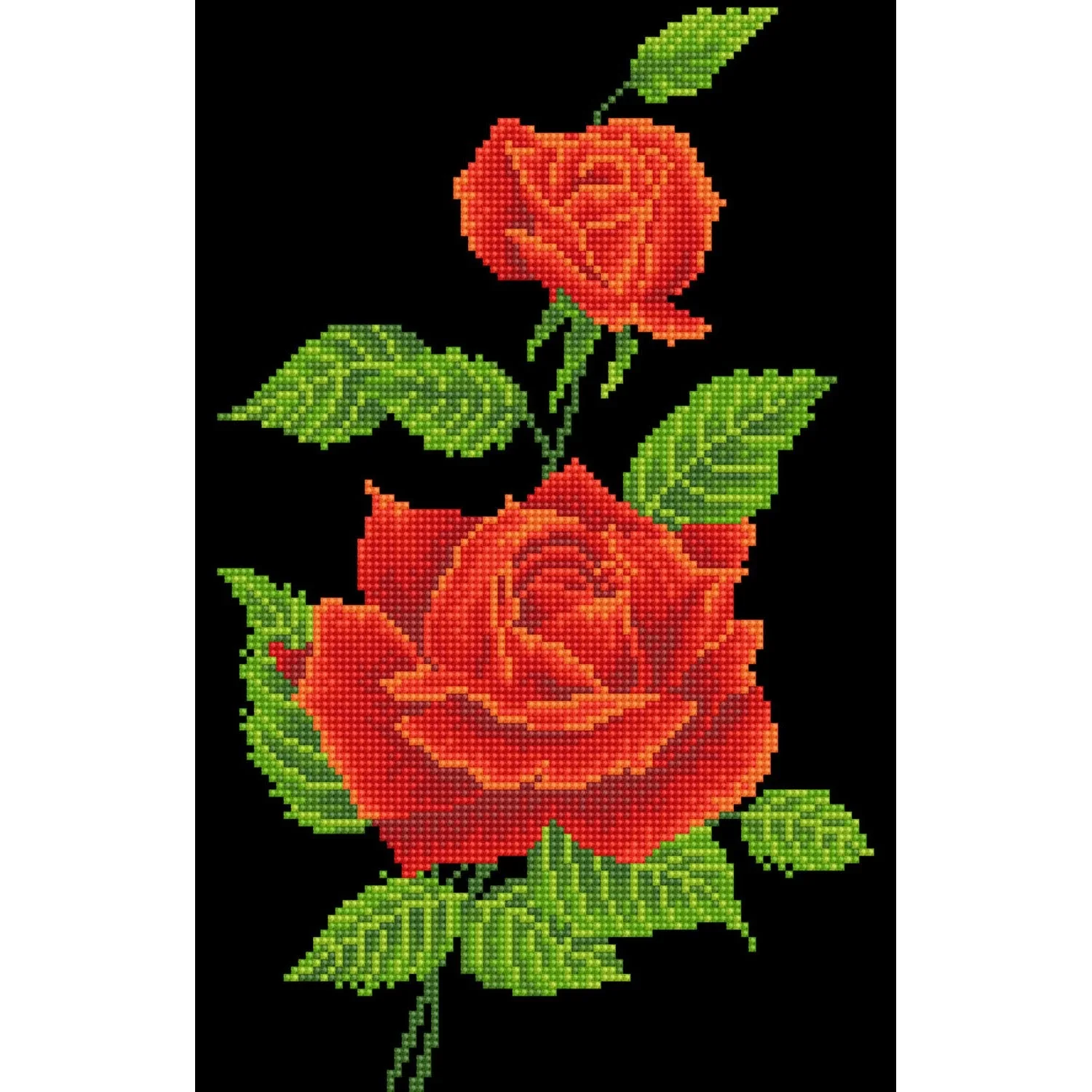 Diamond Dotz Red Rose Corsage with Frame - 10.6" x 16.5" - Image 3