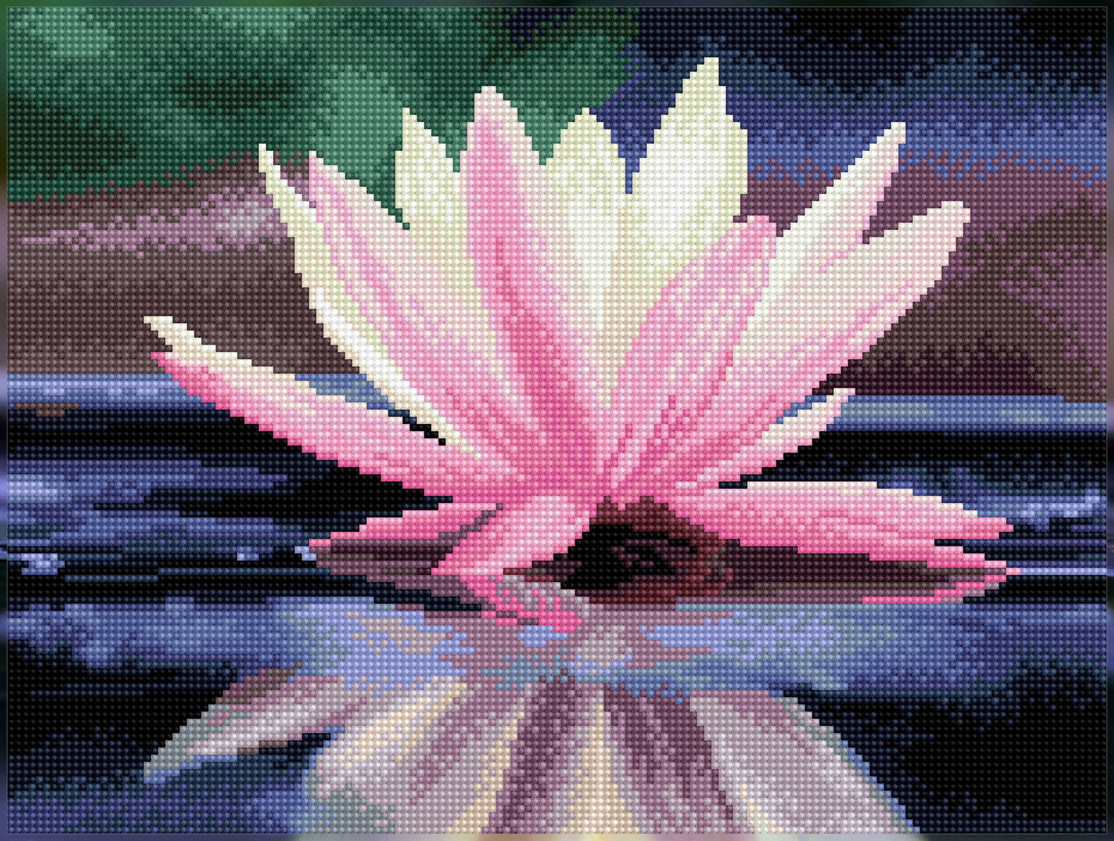 Diamond Dotz Reflections Pre-Framed Kit - 16.1" x 12.2" - Image 3