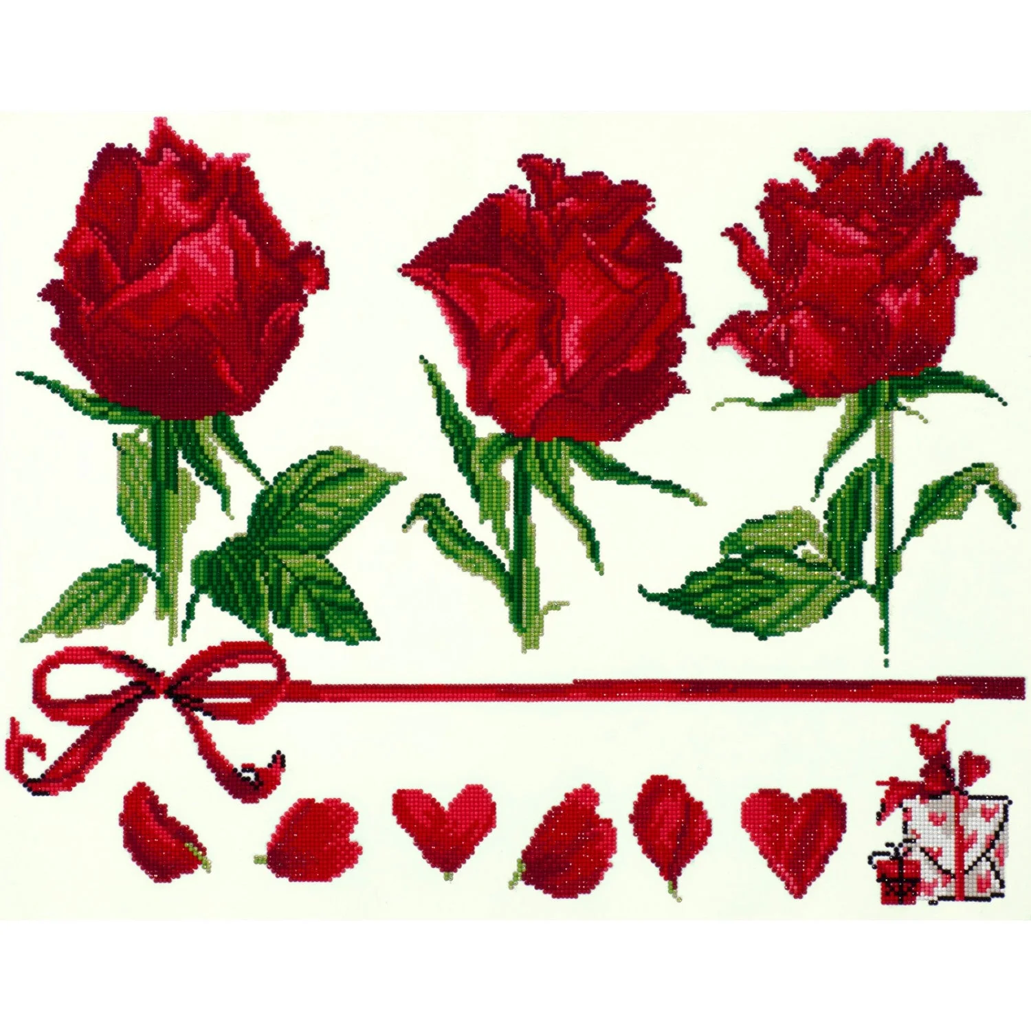 Diamond Dotz Rose Gift - 26.4" x 20.5"