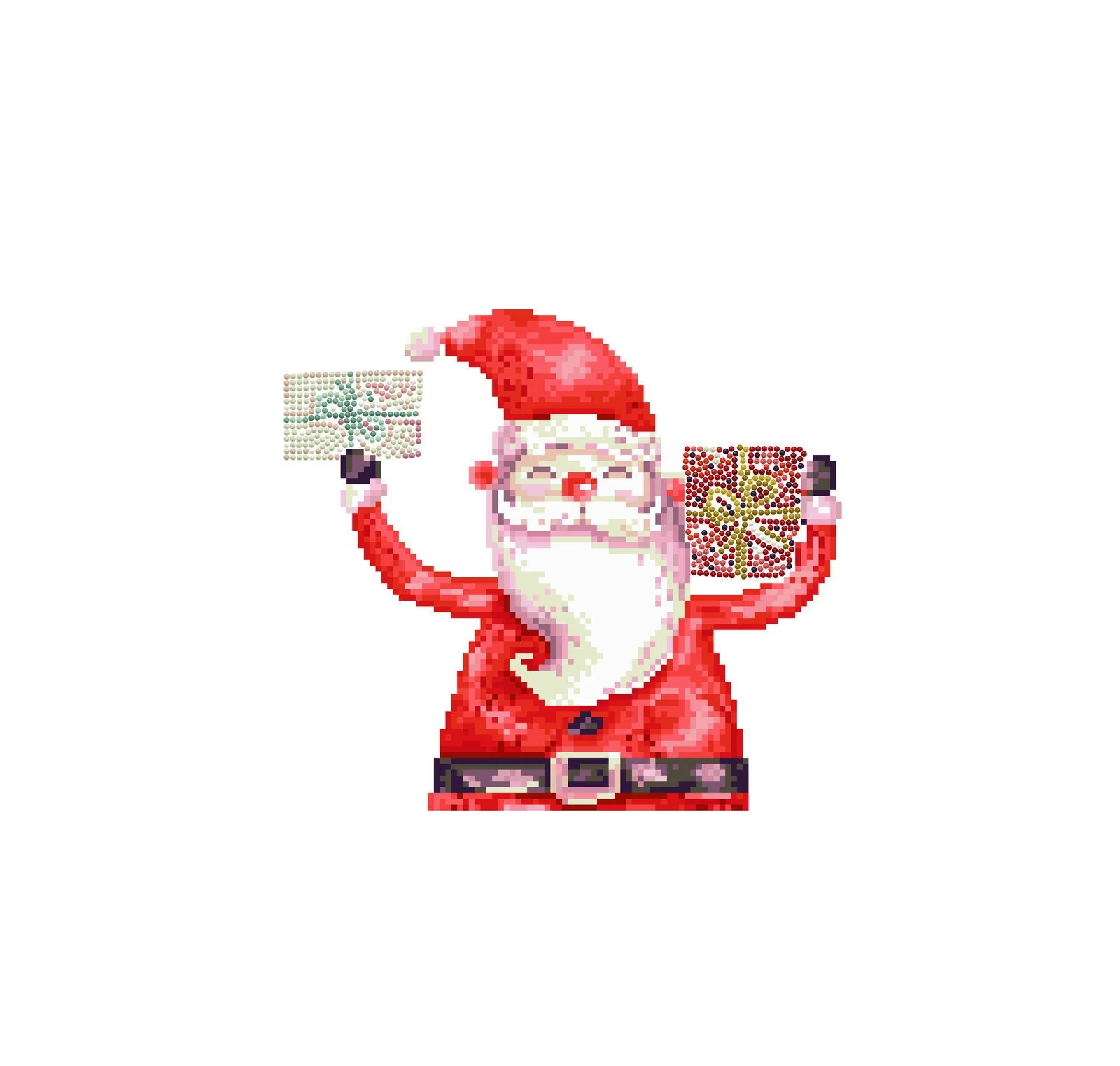 Diamond Dotz Decorative Box Santa Cheer - 11.0" x 11.0" - Image 5