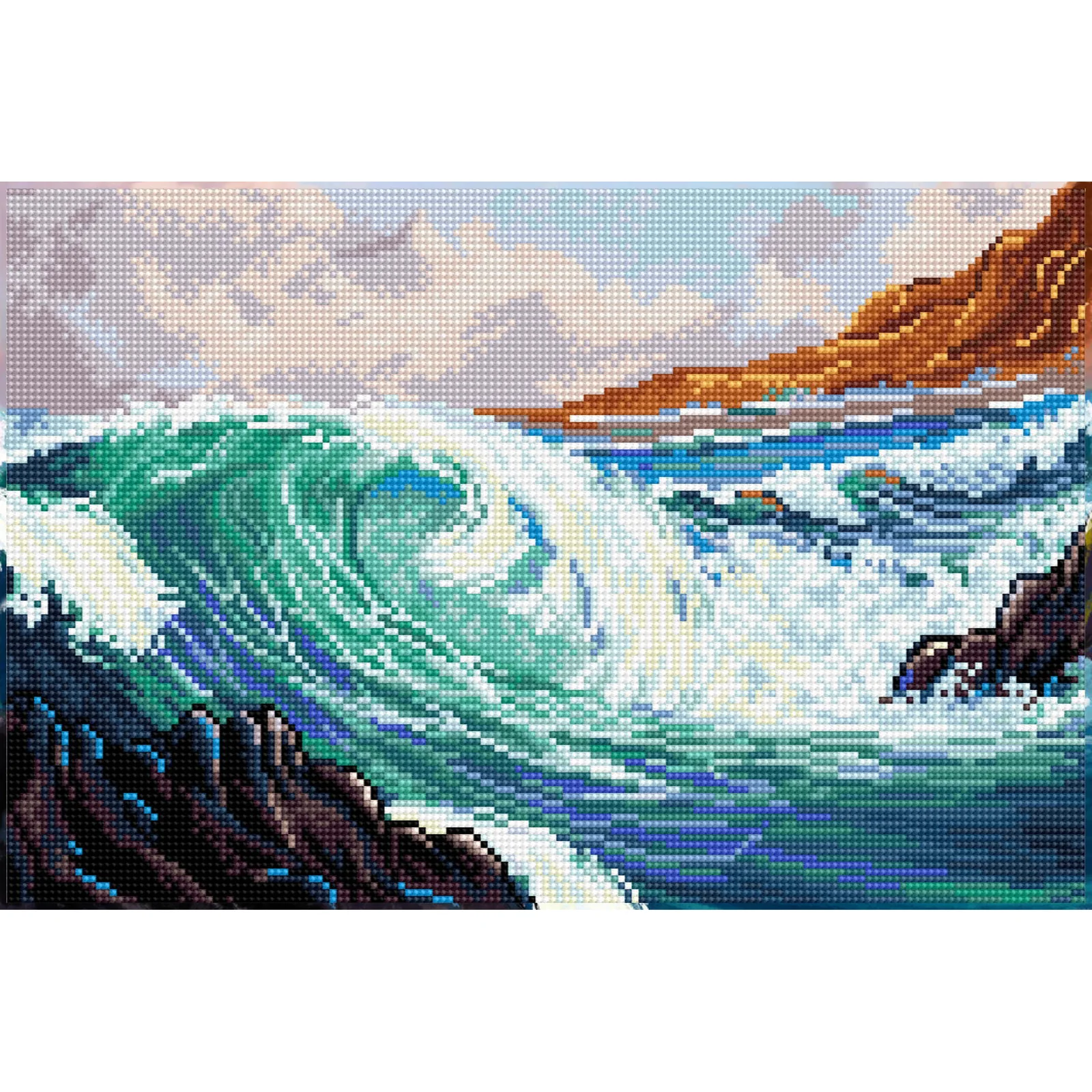 Diamond Dotz Seascape - 16.5" x 11.0" - Image 6