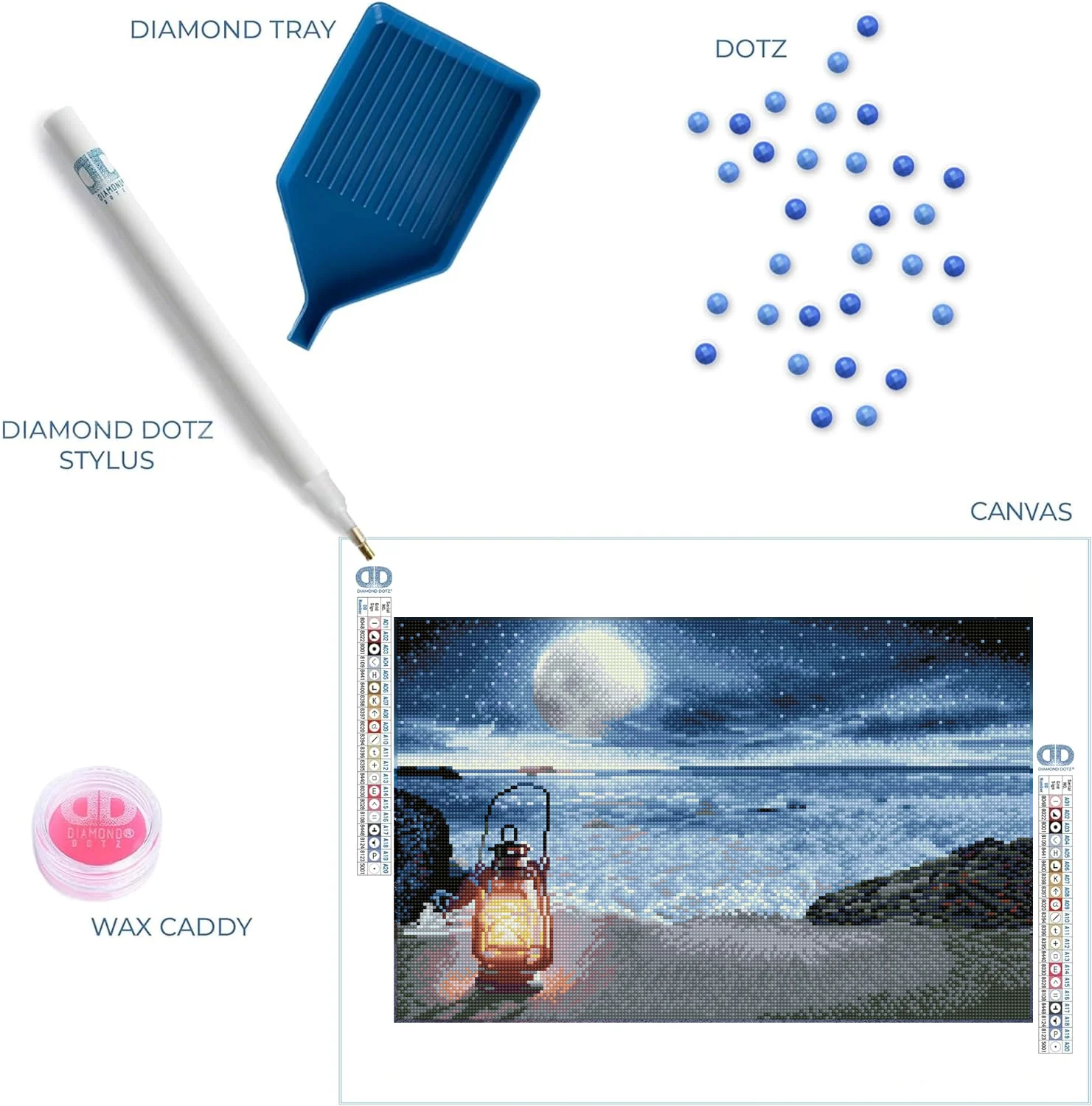 Diamond Dotz Seaside Vigil - 20.5" x 13.0" - Image 6