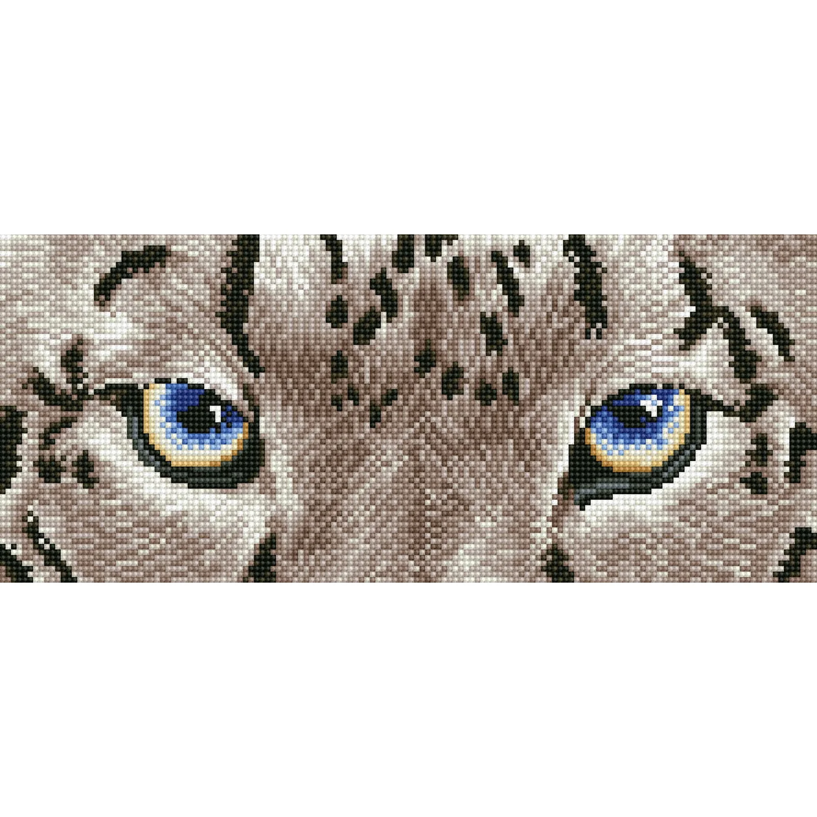 Diamond Dotz Snow Leopard Spy - 16.5" x 7.1"