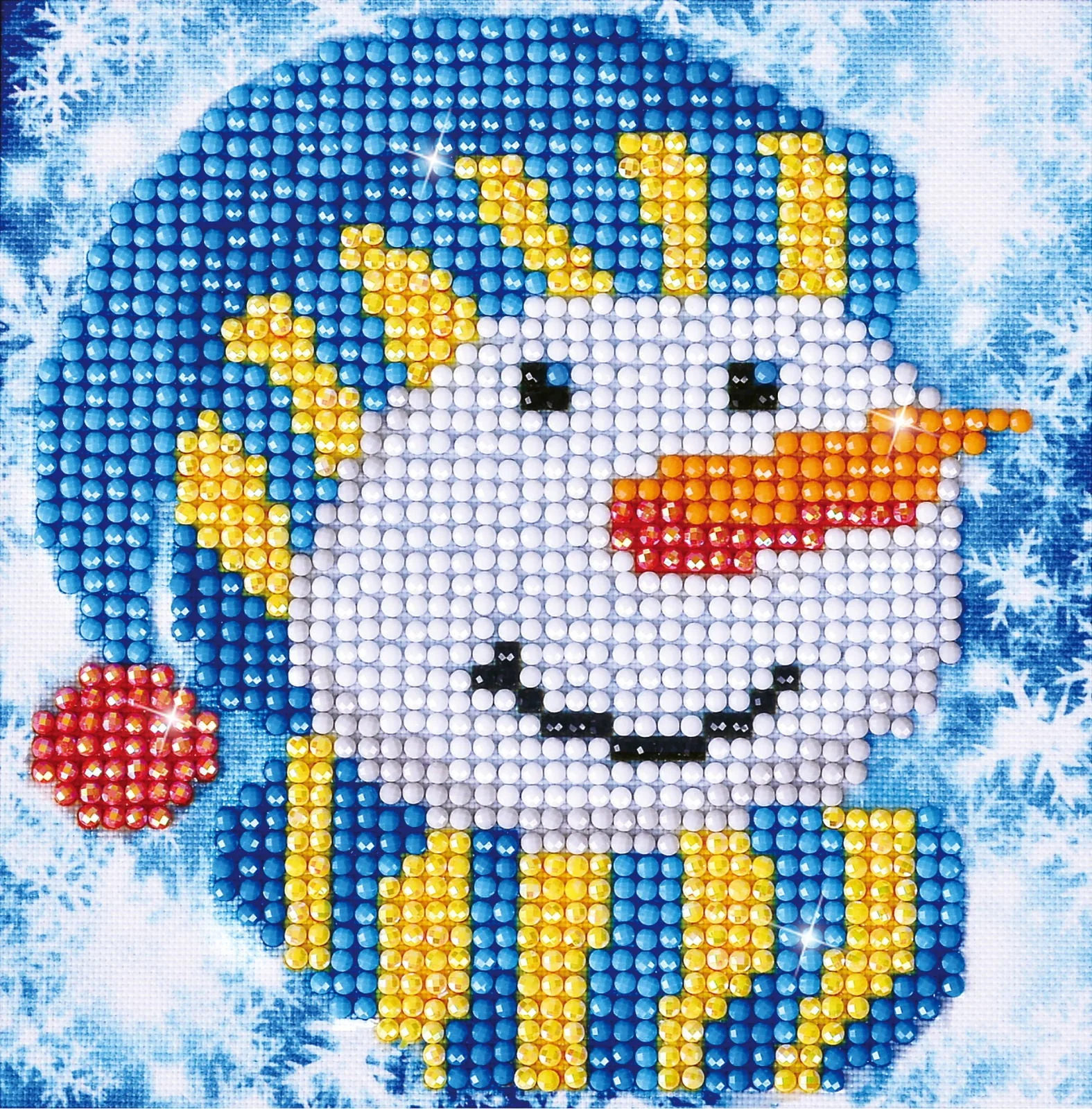 Diamond Dotz Snowman Cap - 5.3" x 5.3"