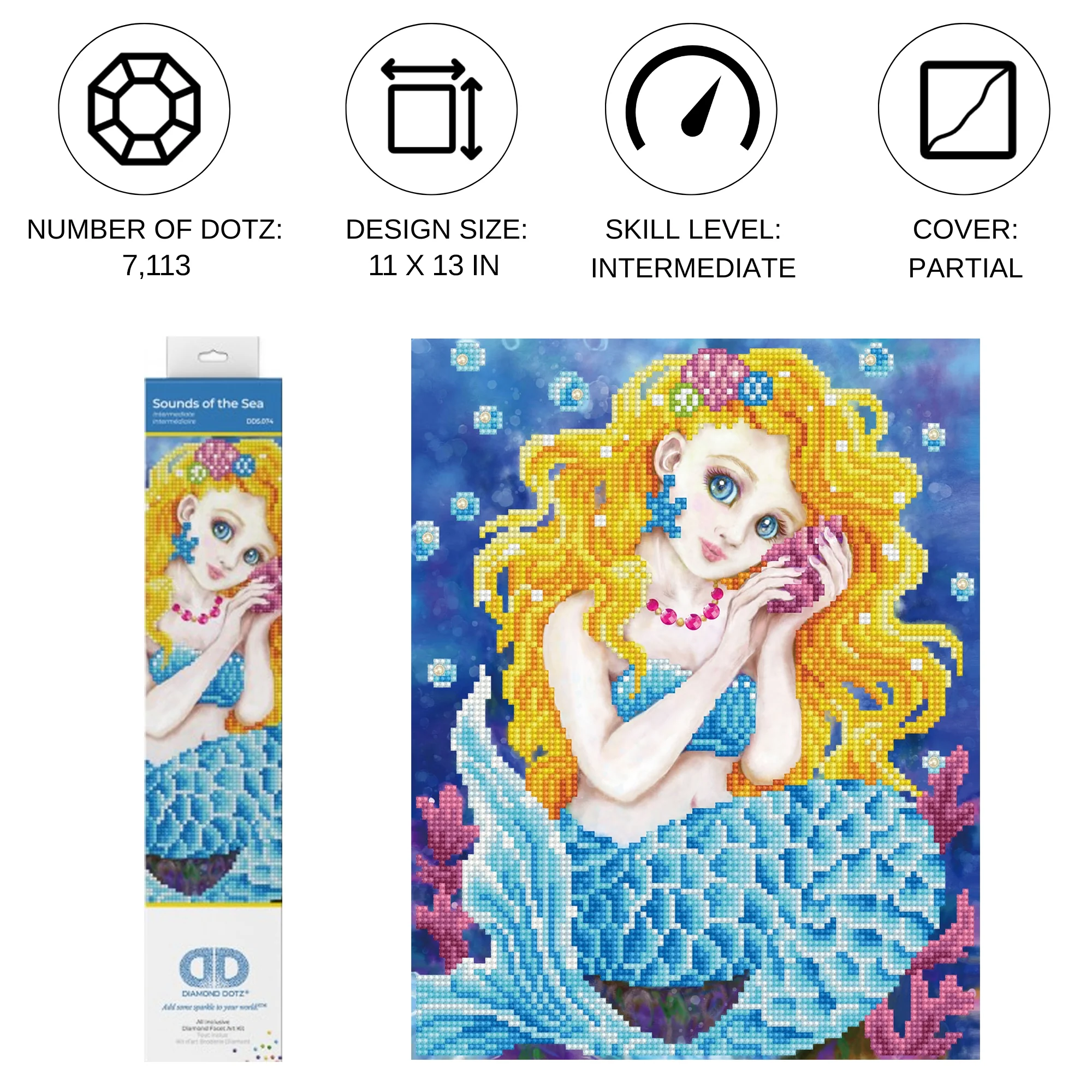 Diamond Dotz Sounds of the Sea - 11.0" x 13.8" - Image 4