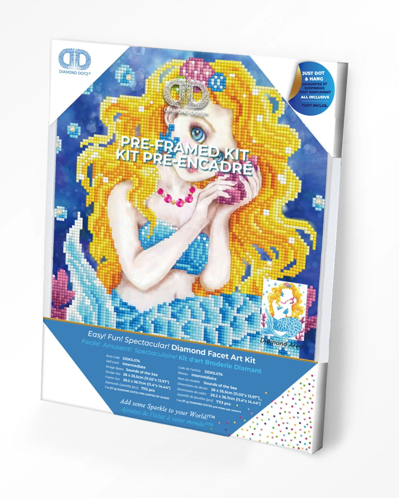 Diamond Dotz Sounds of the Sea with Frame - 11.0" x 14.0"