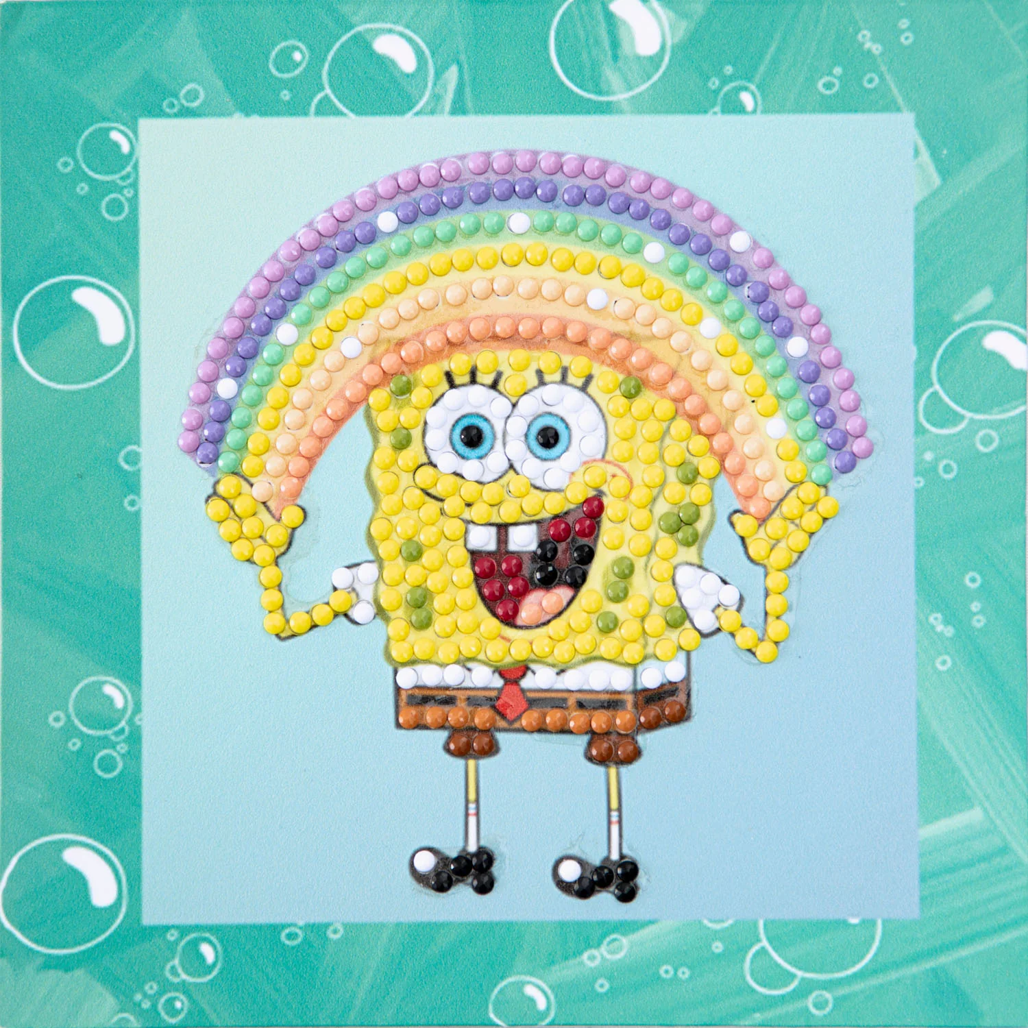 Diamond Dotz DOTZIES SpongeBob Rainbow Diamond Painting - 5.1" x 5.1" - Image 6