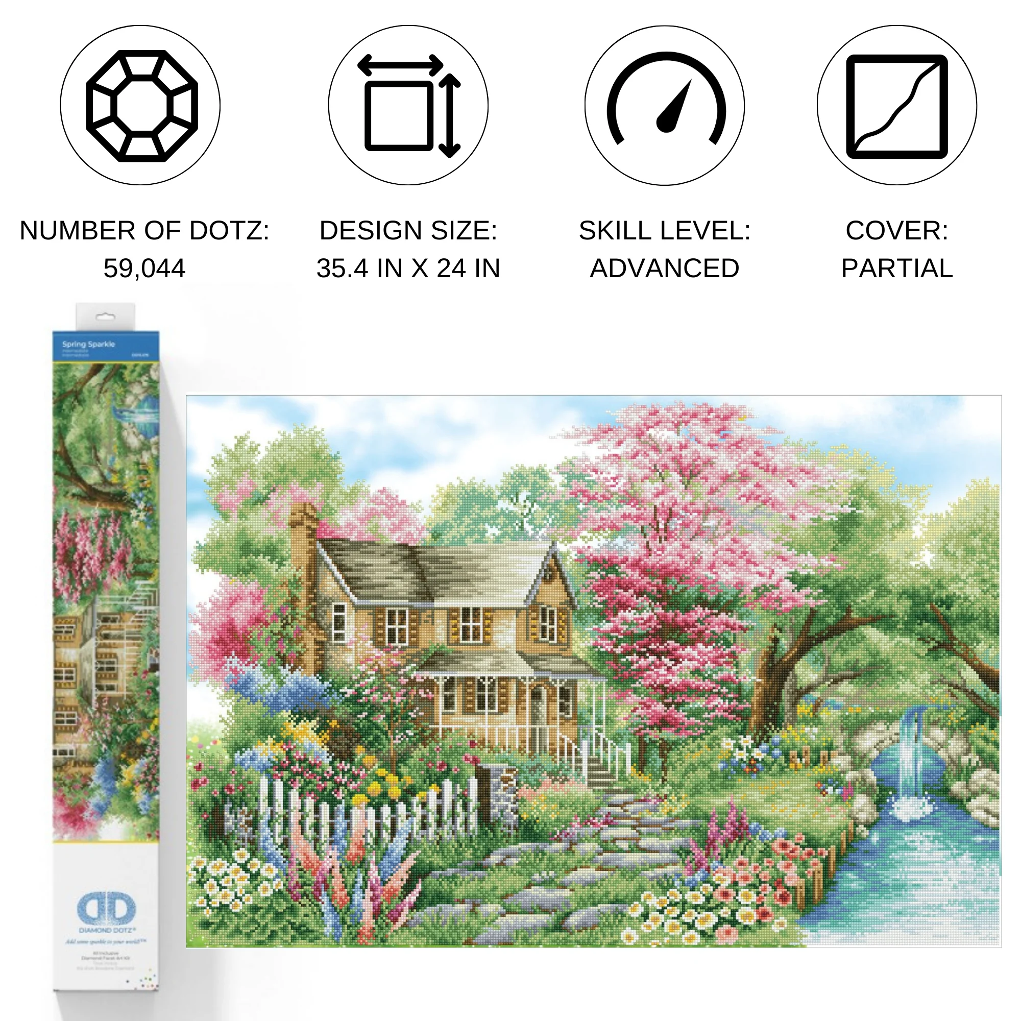 Diamond Dotz Spring Sparkle - 35.4" x 24.0" - Image 3