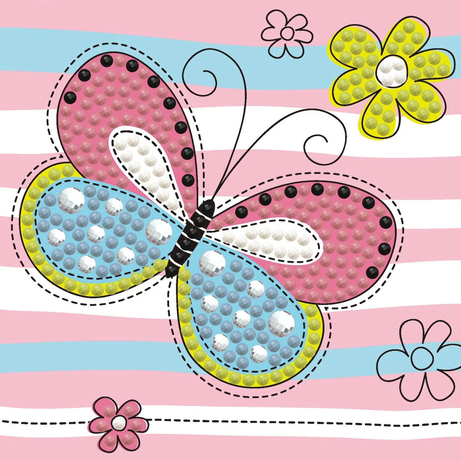 Diamond Dotz Springtime Butterfly Framed Kit - 4.0" x 4.0" - Image 6