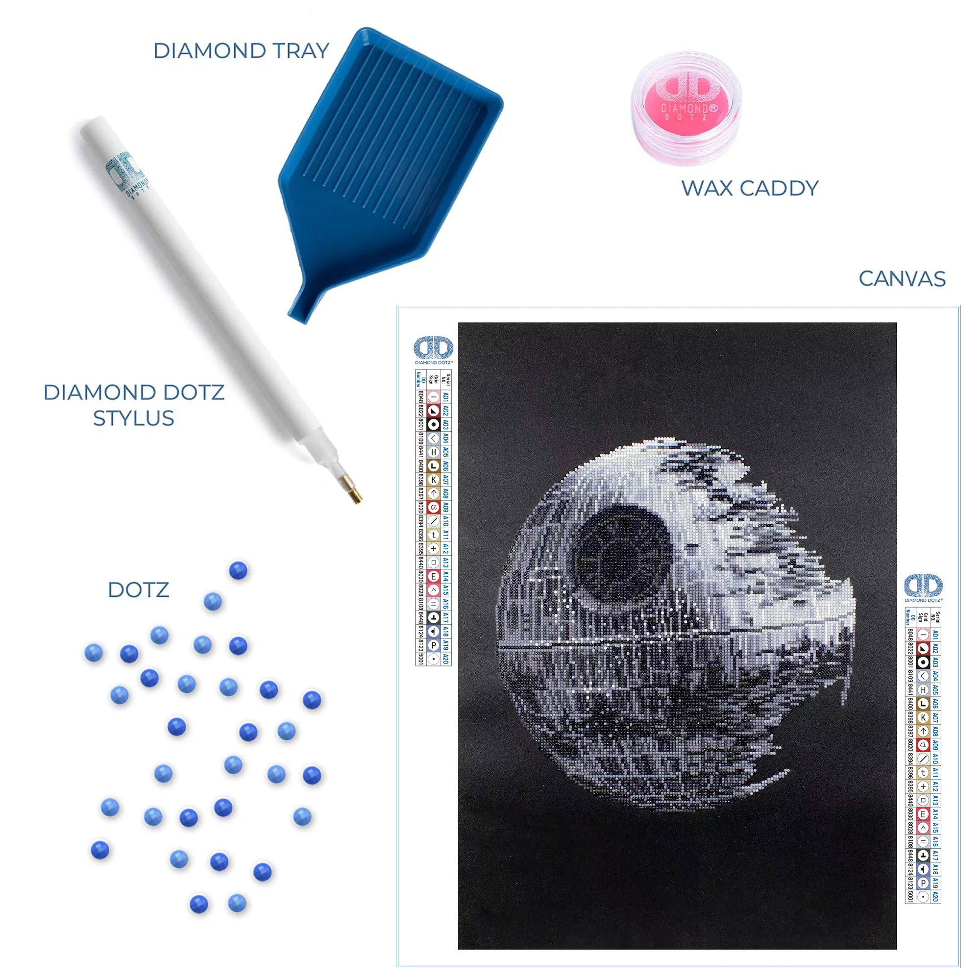 Diamond Dotz Star Wars Death Star - 16.5" x 23.6" - Image 5
