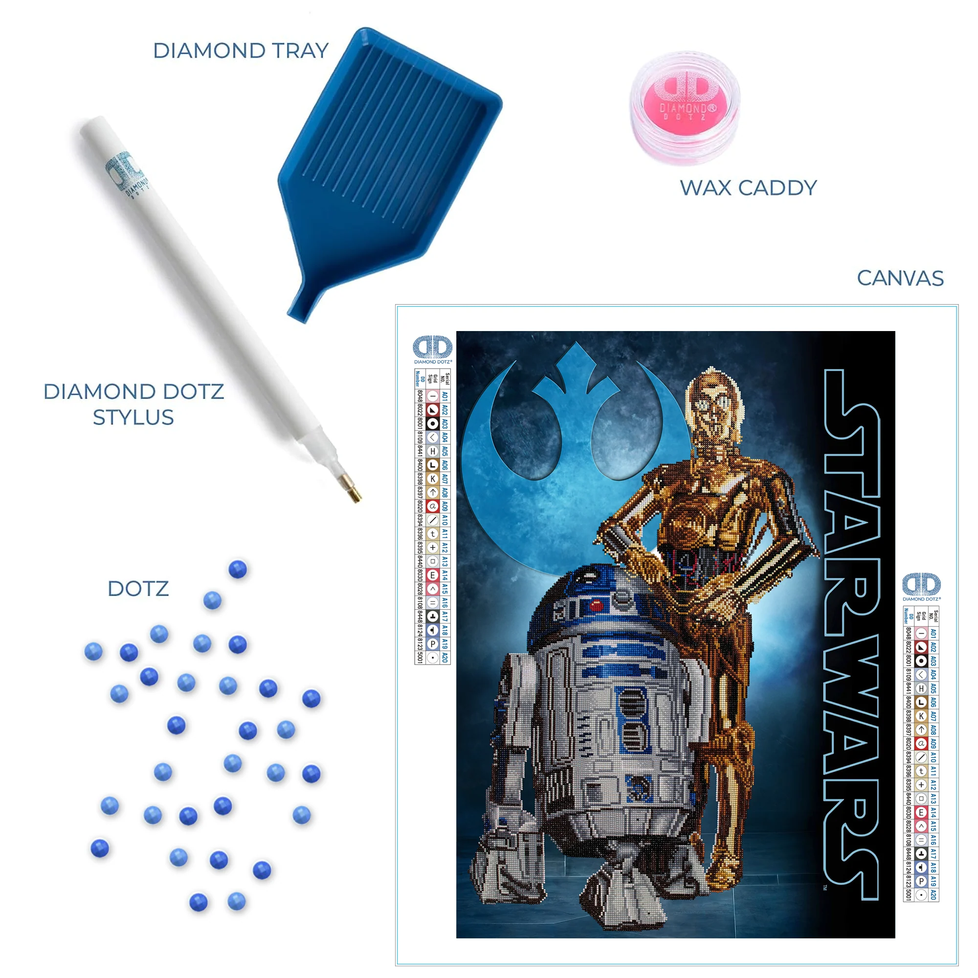 Diamond Dotz Star Wars Droids - 24.4" x 33.9" - Image 5
