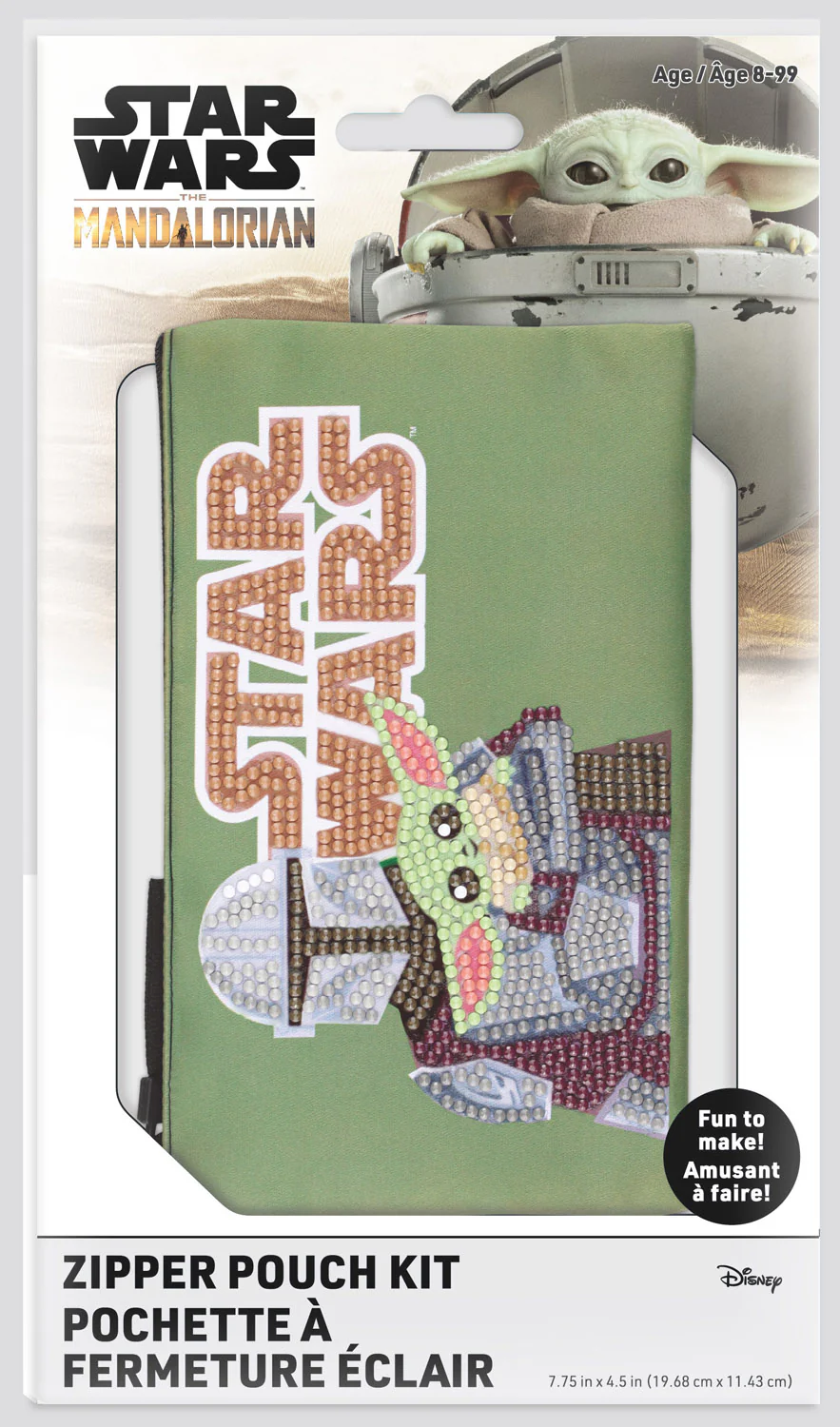 Diamond Dotz Star Wars Grogu and Mandolorian DOTZIES Pouch Kit - 7.8" x 4.5" - Image 5