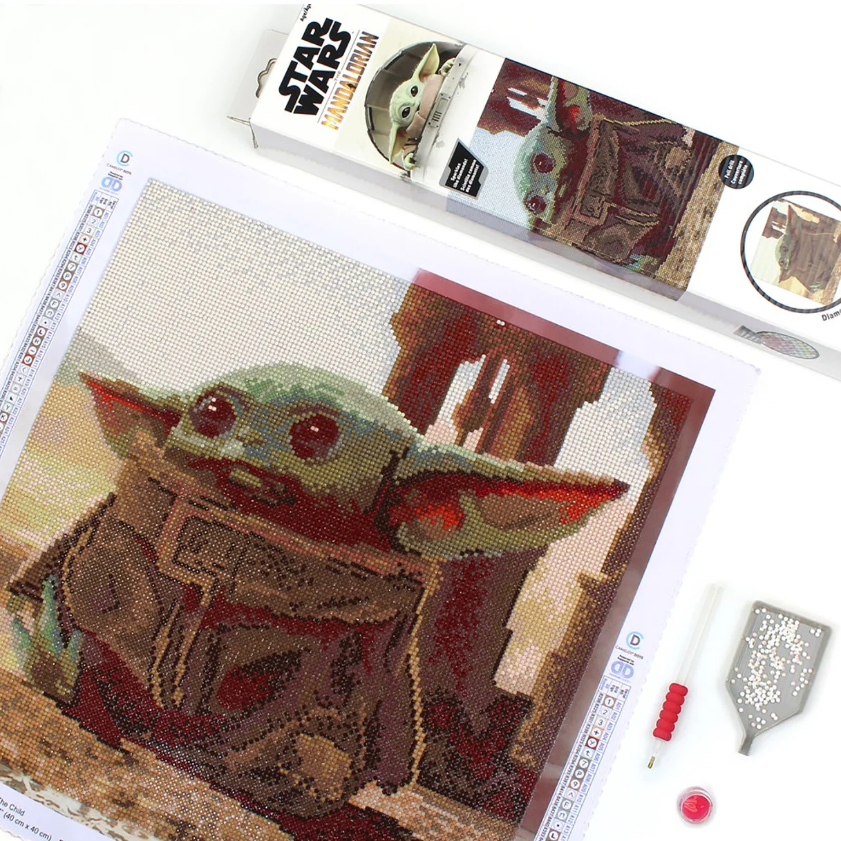 Diamond Dotz Star Wars Grogu the Child - 15.8" x 15.8" - Image 4