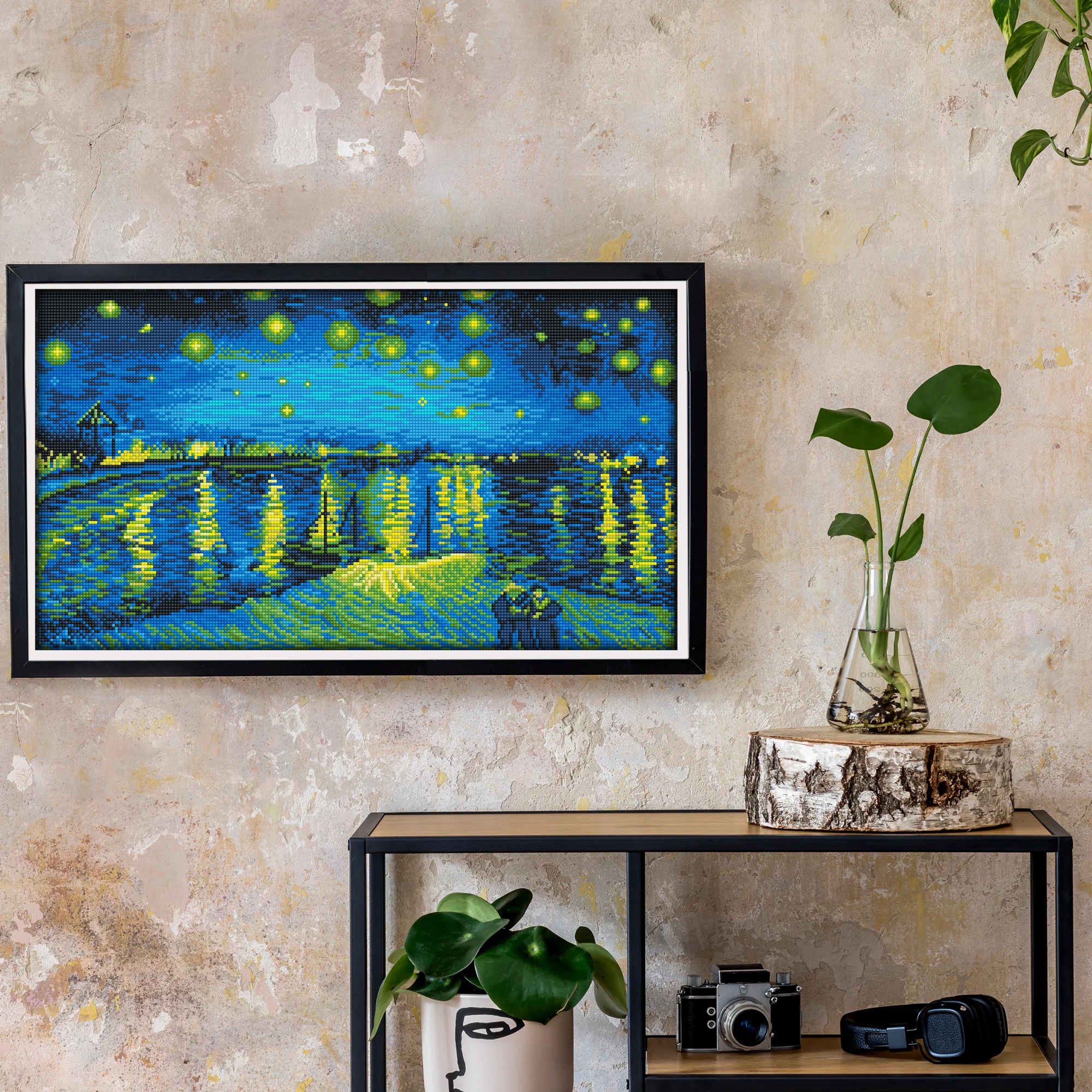Diamond Dotz Starry Night Over the Rhone (Van Gogh) - 13.8" x 24.4" - Image 2