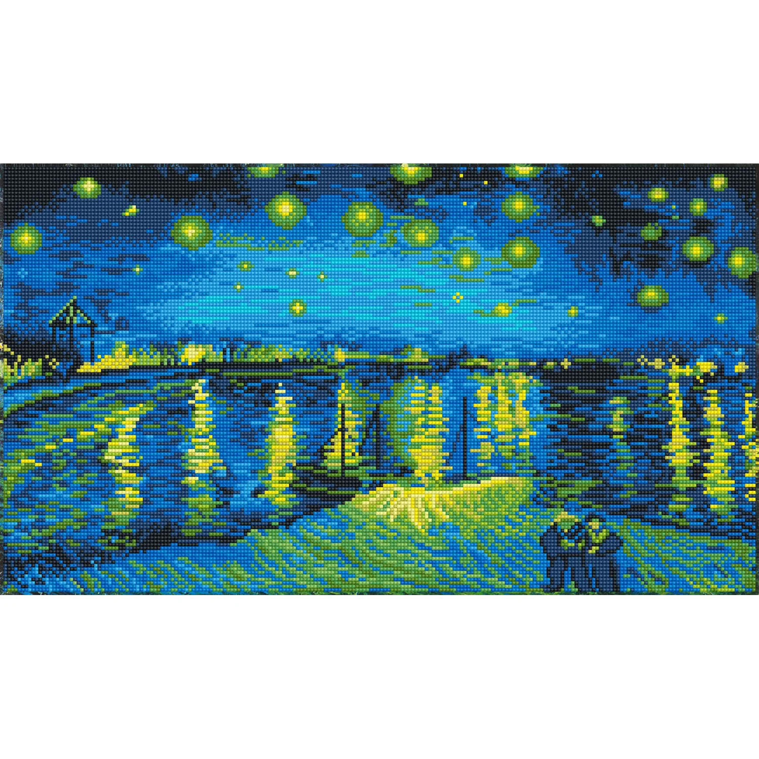 Diamond Dotz Starry Night Over the Rhone (Van Gogh) - 13.8" x 24.4" - Image 4