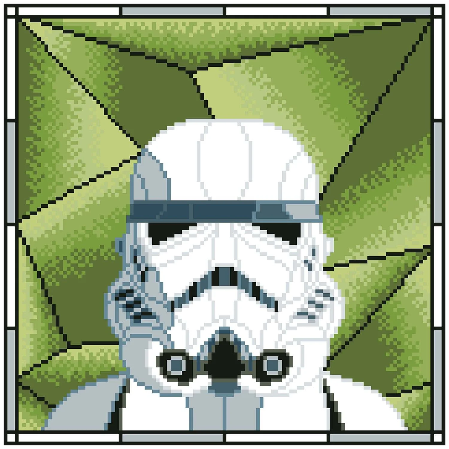 Diamond Dotz Stormtrooper Stained Glass - 12.6" x 12.6" - Image 2