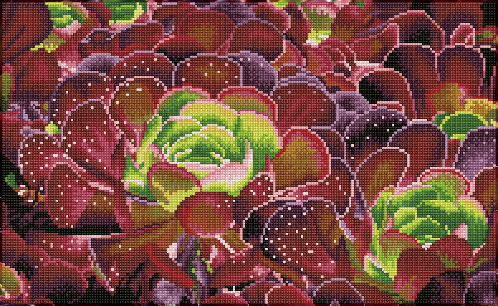 Diamond Dotz Succulents Pre-Framed Kit - 20.5" x 12.6" - Image 3