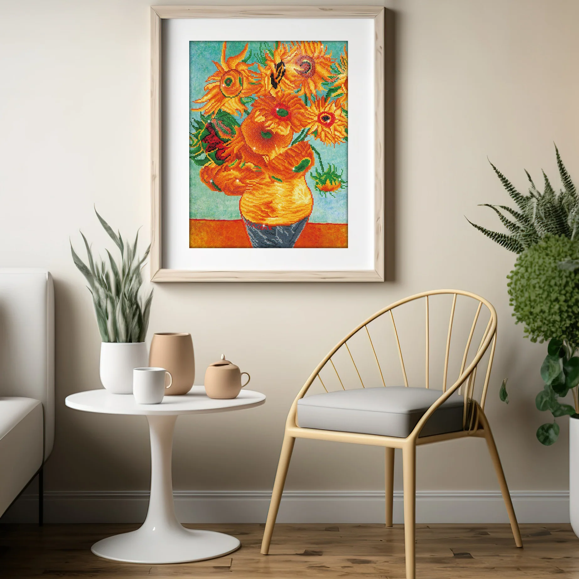 Diamond Dotz Sunflowers (Van Gogh) - 22.0" x 28.0" - Image 3