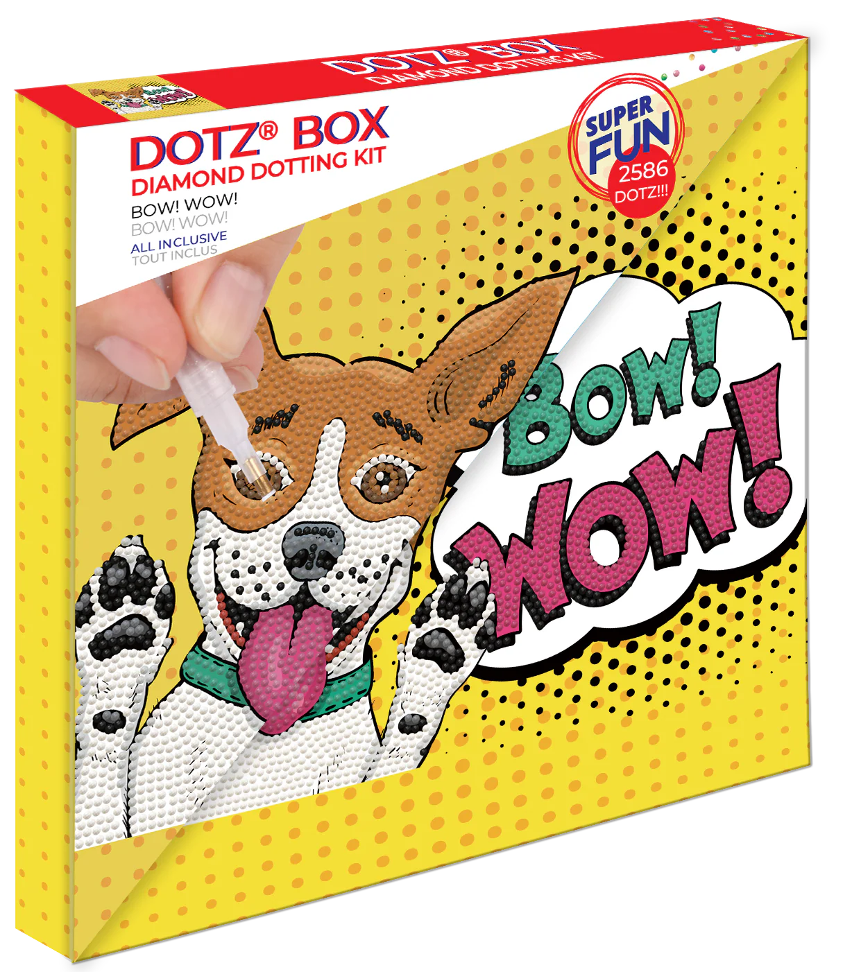 Diamond Dotz Decorative Box Bow! Wow! - 11.0" x 11.0" - Image 3