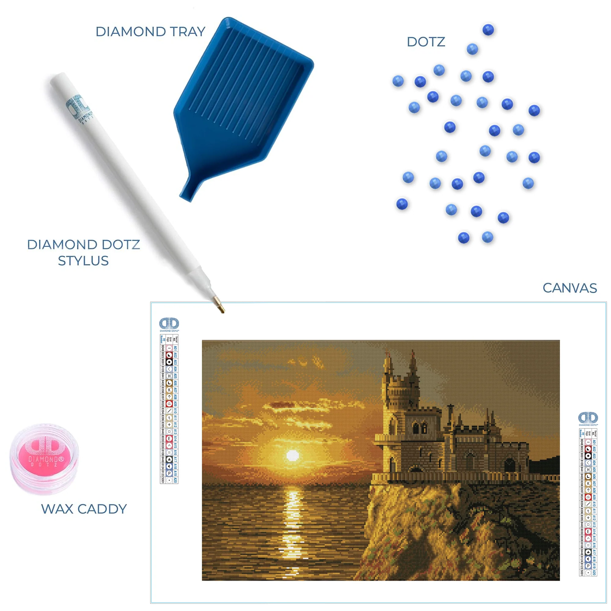 Diamond Dotz Swallow's Nest Castle - 29.5" x 19.7" - Image 6