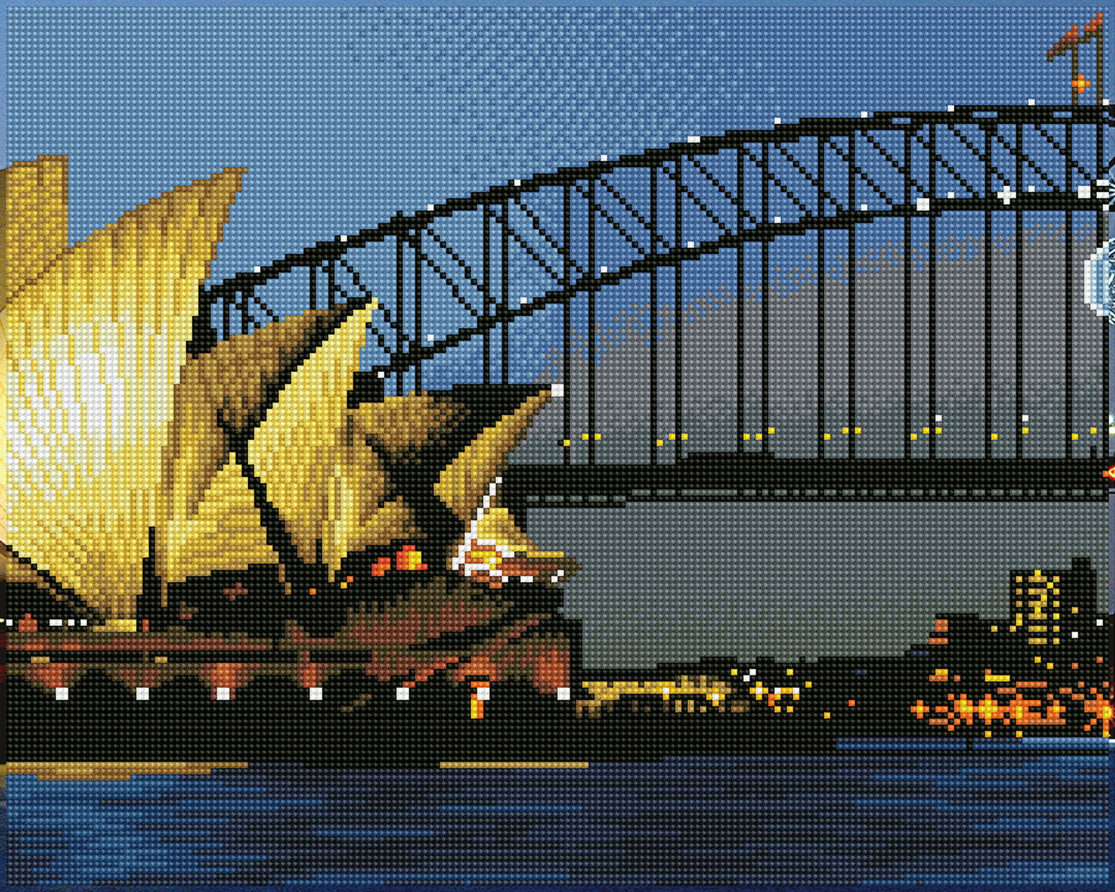 Diamond Dotz Sydney by Night - 16.0" x 20.0"