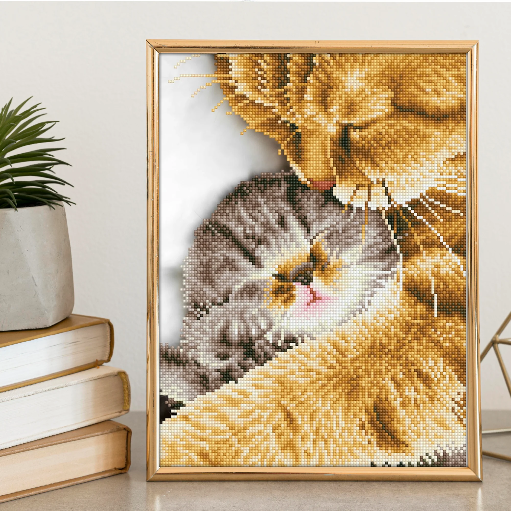 Diamond Dotz Tender Moment with Frame - 11.8" x 16.1" - Image 2