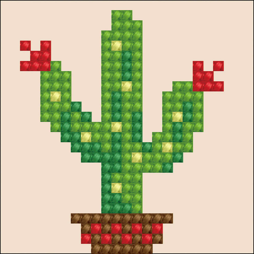 Diamond Dotz Texas Bloom with Frame - 3.0" x 3.0" - Image 2