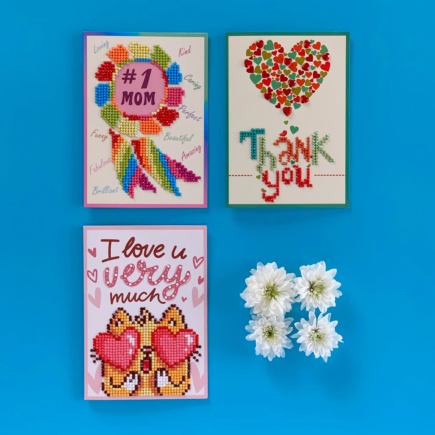 Diamond Dotz Thank You Heart Greeting Card - 5.0" x 7.0" - Image 6