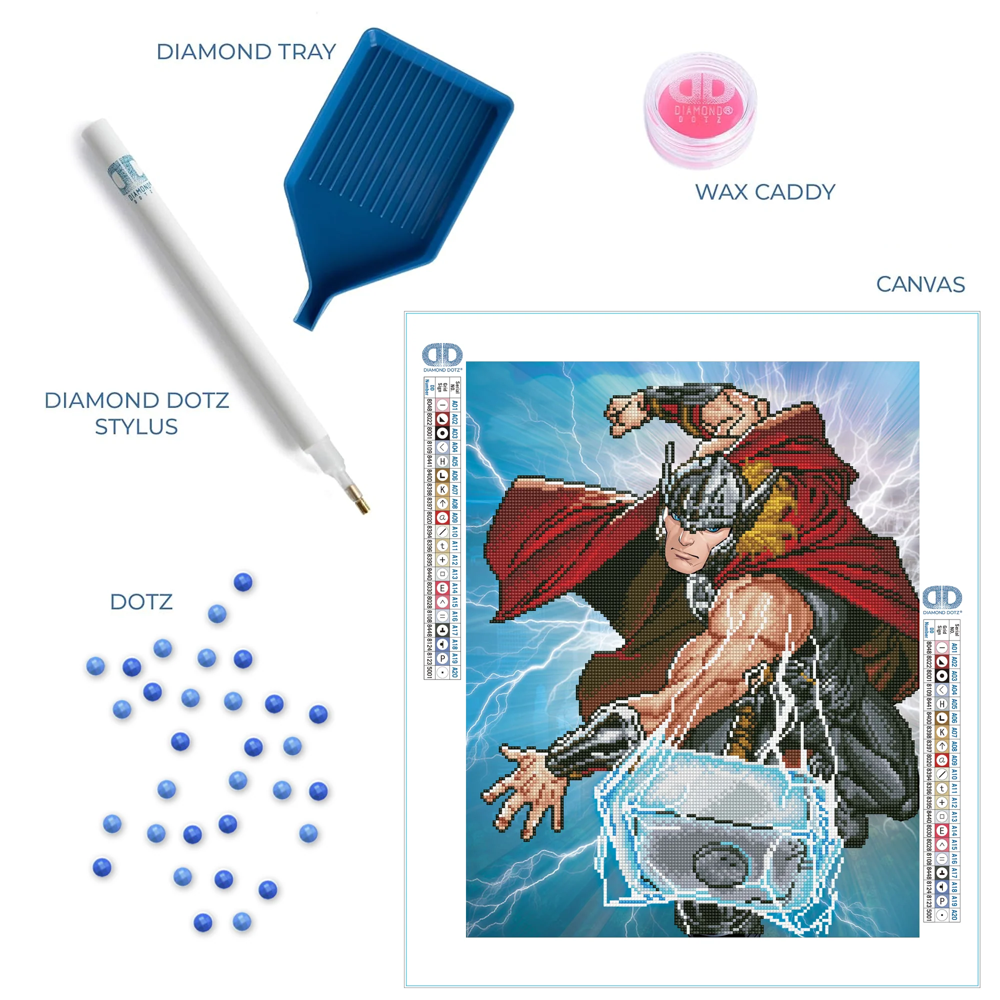 Diamond Dotz Thor Strikes - 16.5" x 20.9" - Image 5