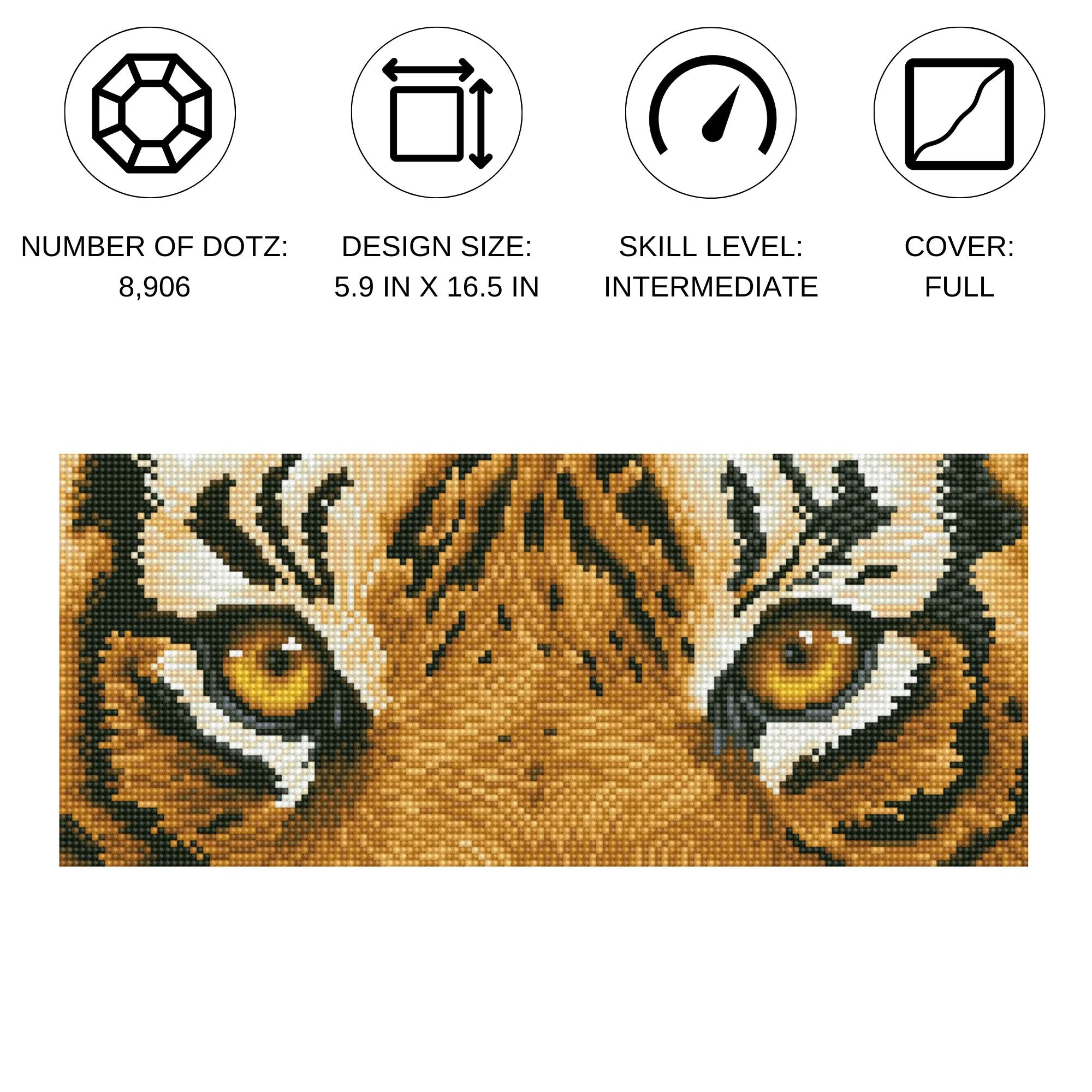 Diamond Dotz Tiger Spy - 16.5" x 5.9" - Image 4