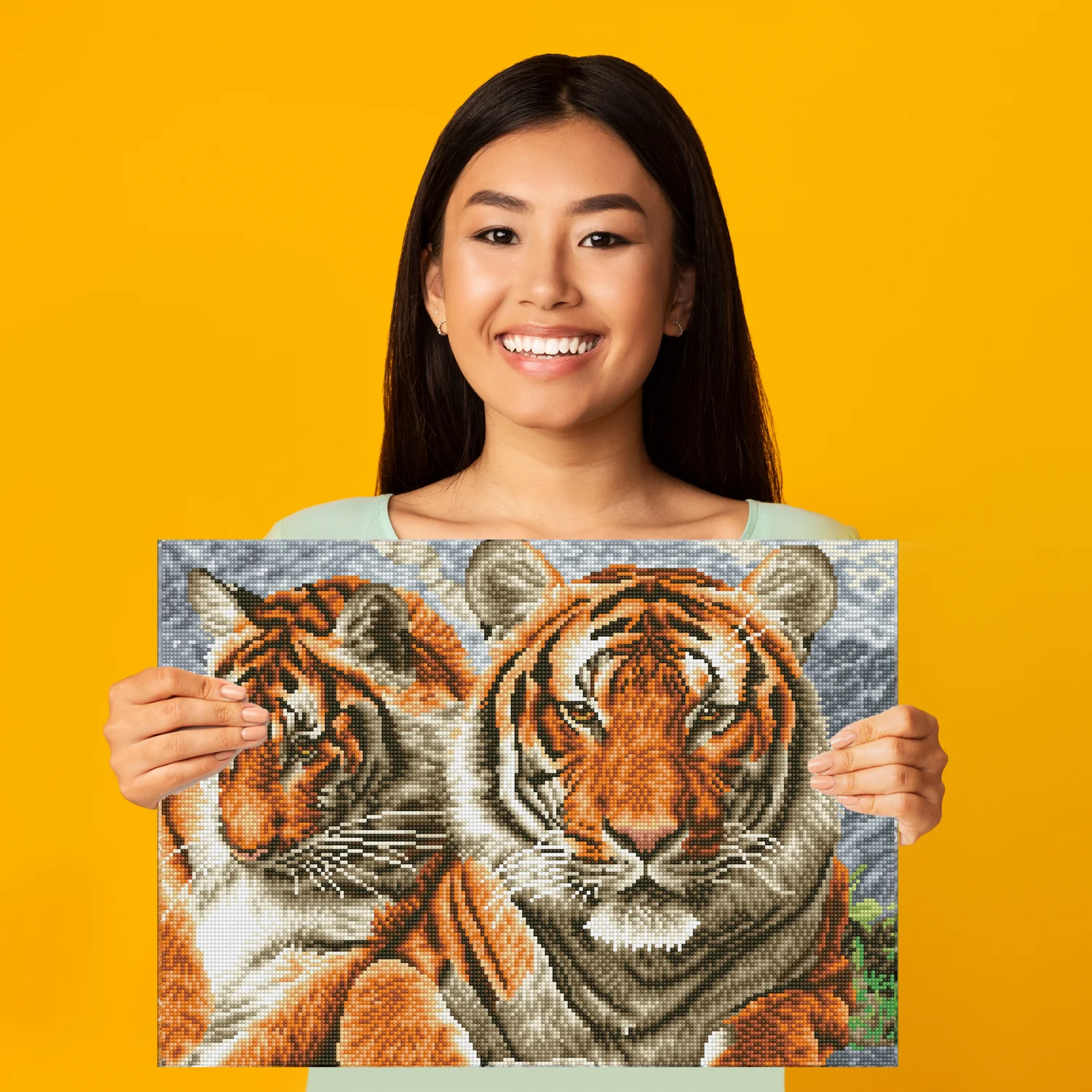 Diamond Dotz Tigers - 20.3" x 14.6" - Image 2