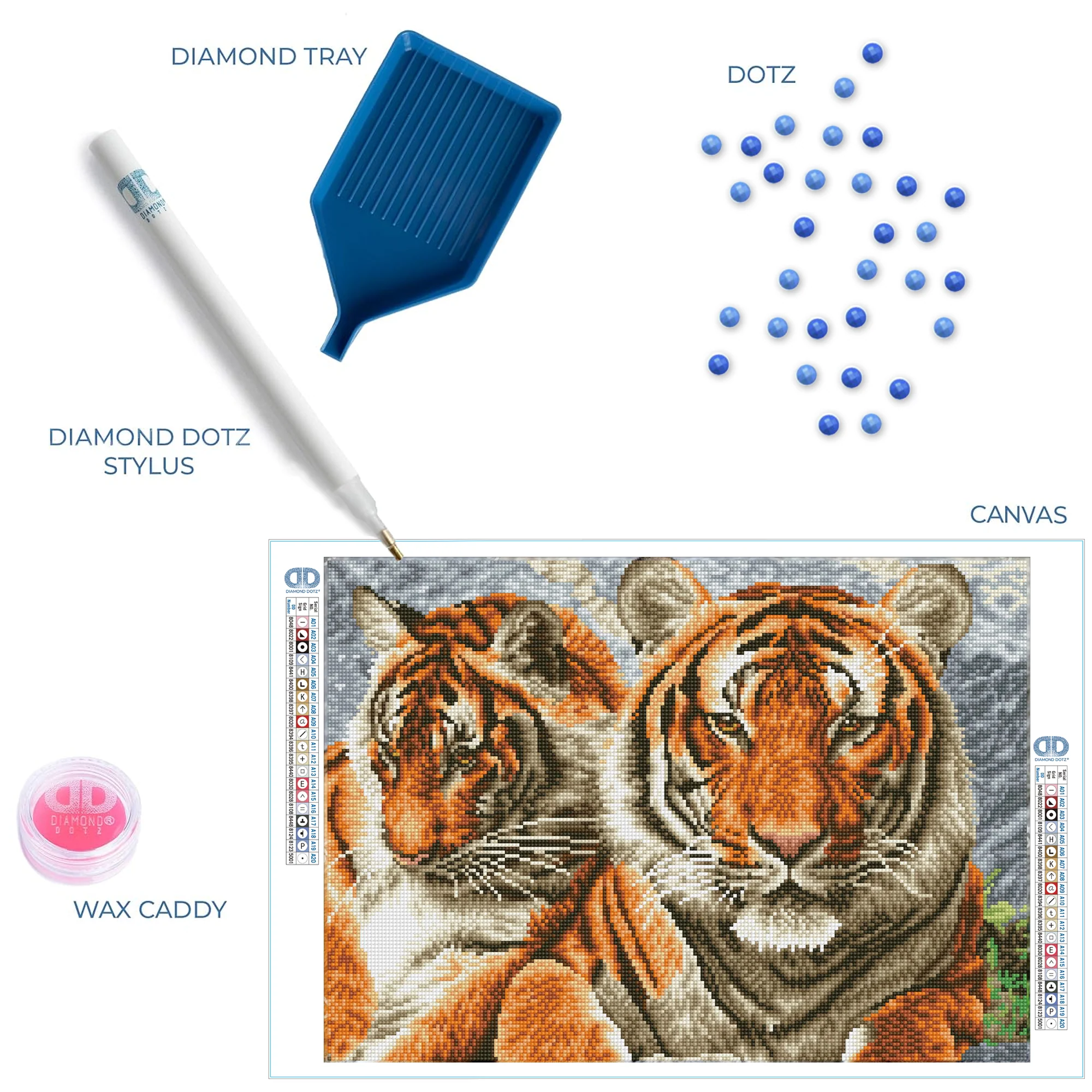 Diamond Dotz Tigers - 20.3" x 14.6" - Image 5