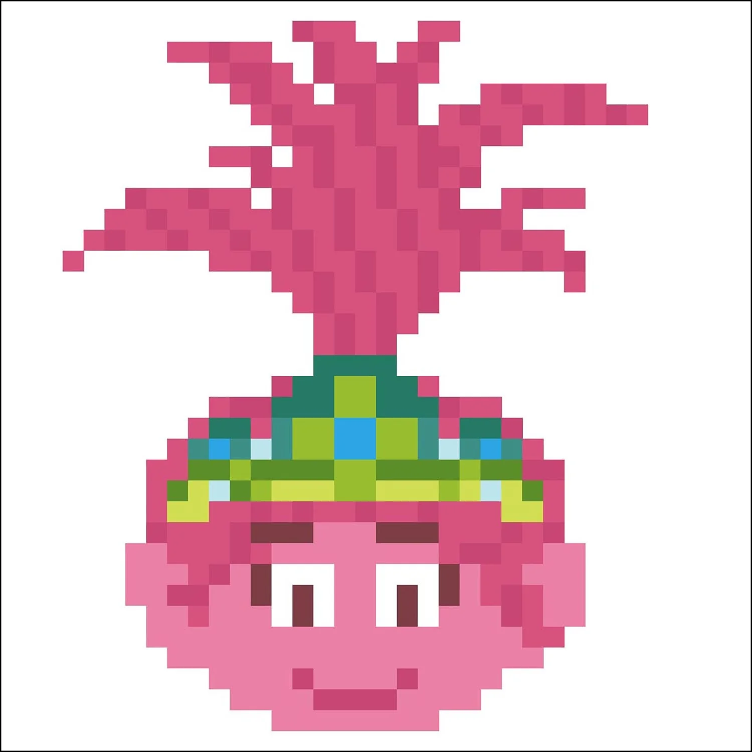 Diamond Dotz Trolls Poppy Fun - 3.9" x 3.9" - Image 2