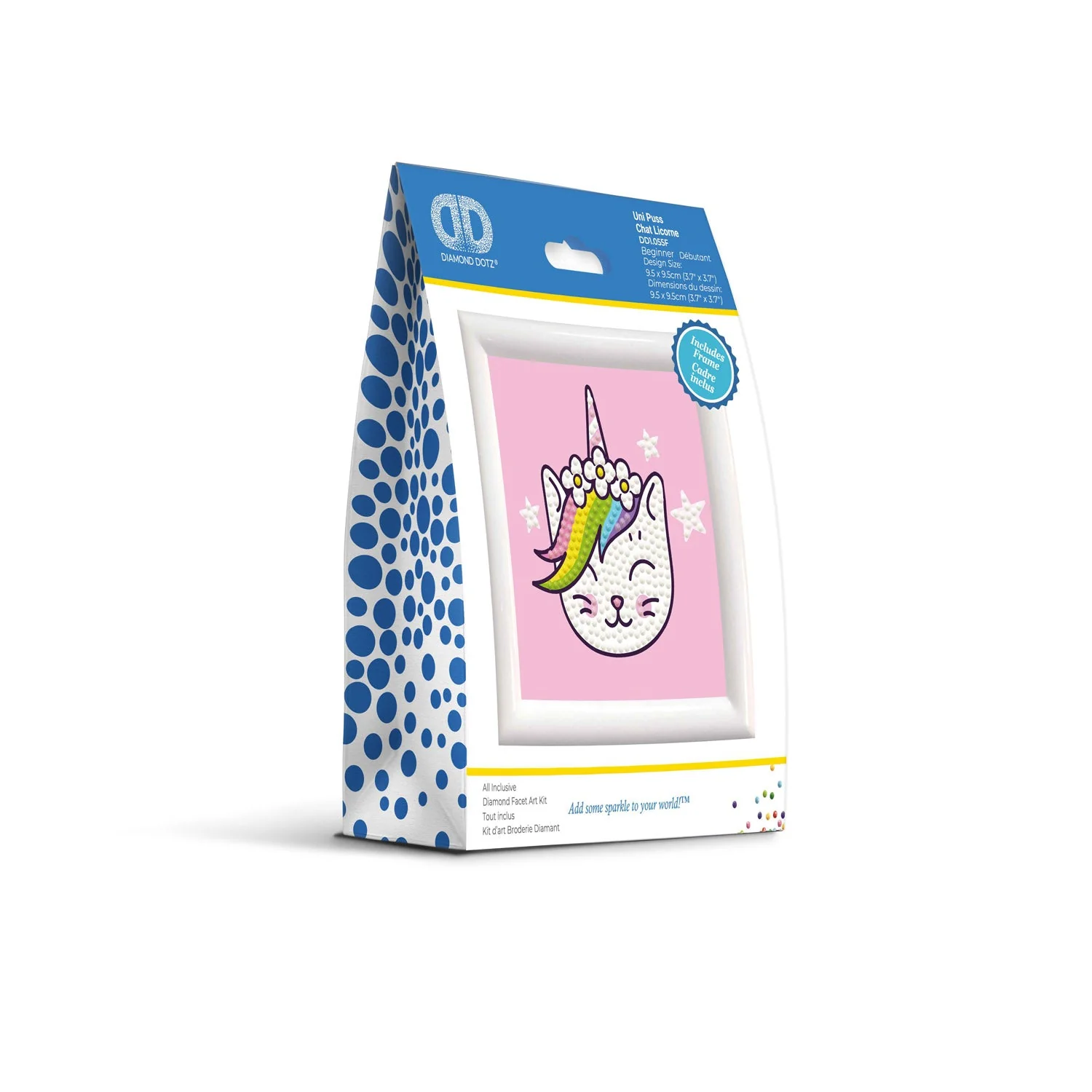 Diamond Dotz Uni Puss Framed Kit - 4.0" x 4.0" - Image 2