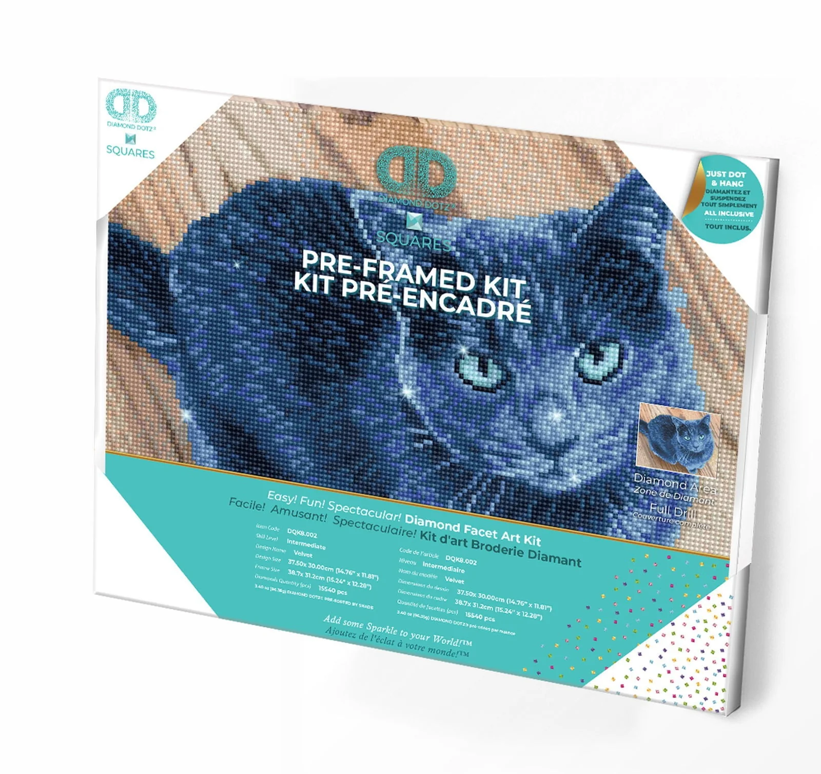 Diamond Dotz Velvet Pre-Framed Kit - 14.8" x 11.8"
