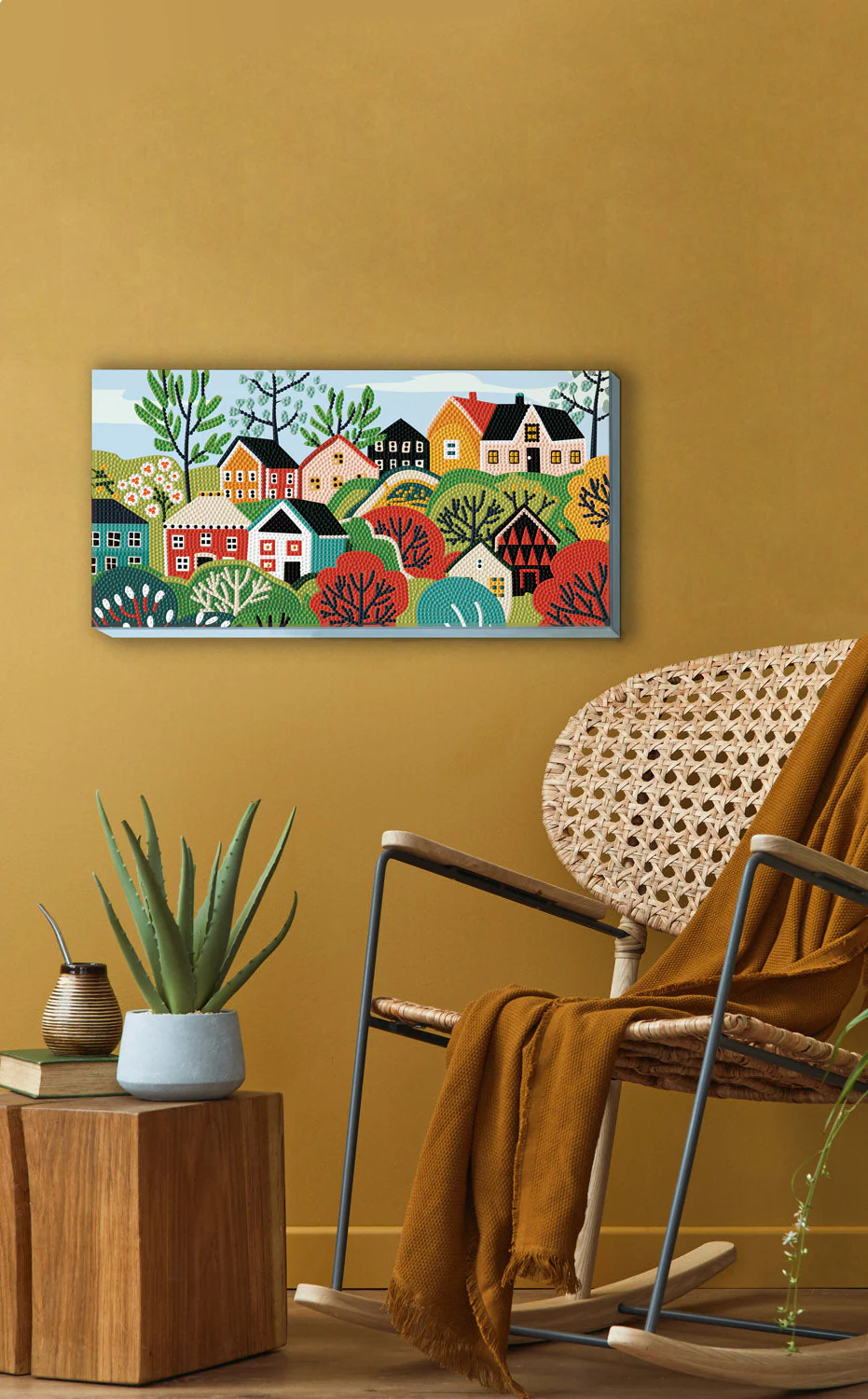 Diamond Dotz Decor Decorative Box Village Diamond Painting - 15.8" x 7.9" - Image 3