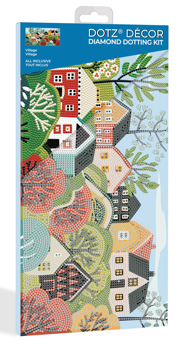 Diamond Dotz Decor Decorative Box Village Diamond Painting - 15.8" x 7.9" - Image 5
