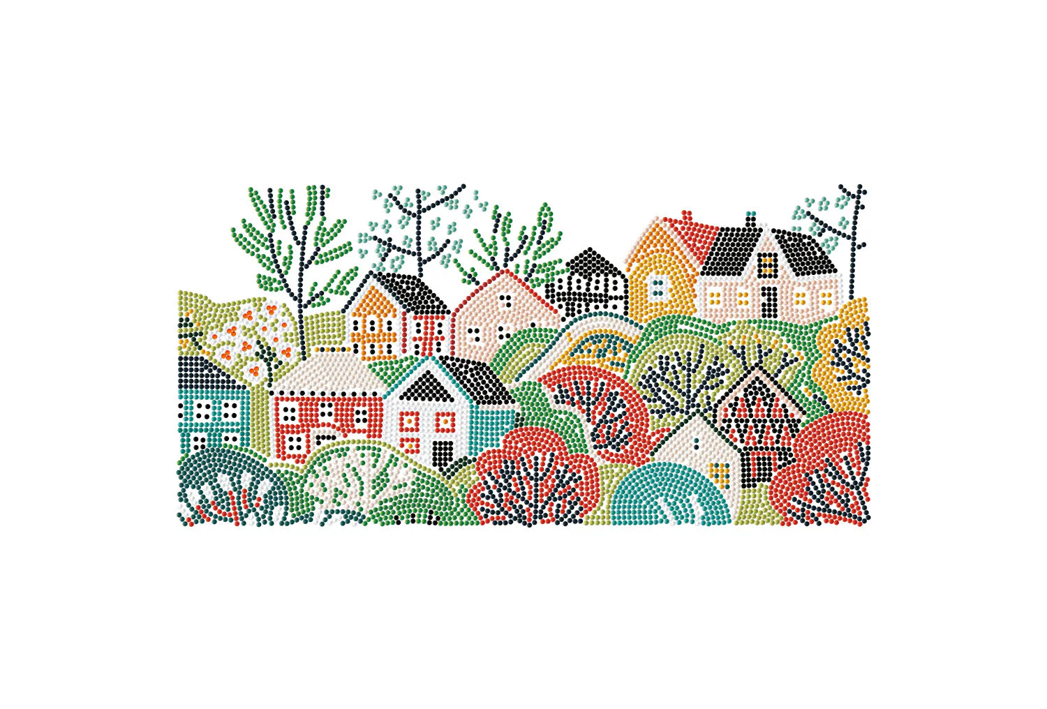 Diamond Dotz Decor Decorative Box Village Diamond Painting - 15.8" x 7.9" - Image 6