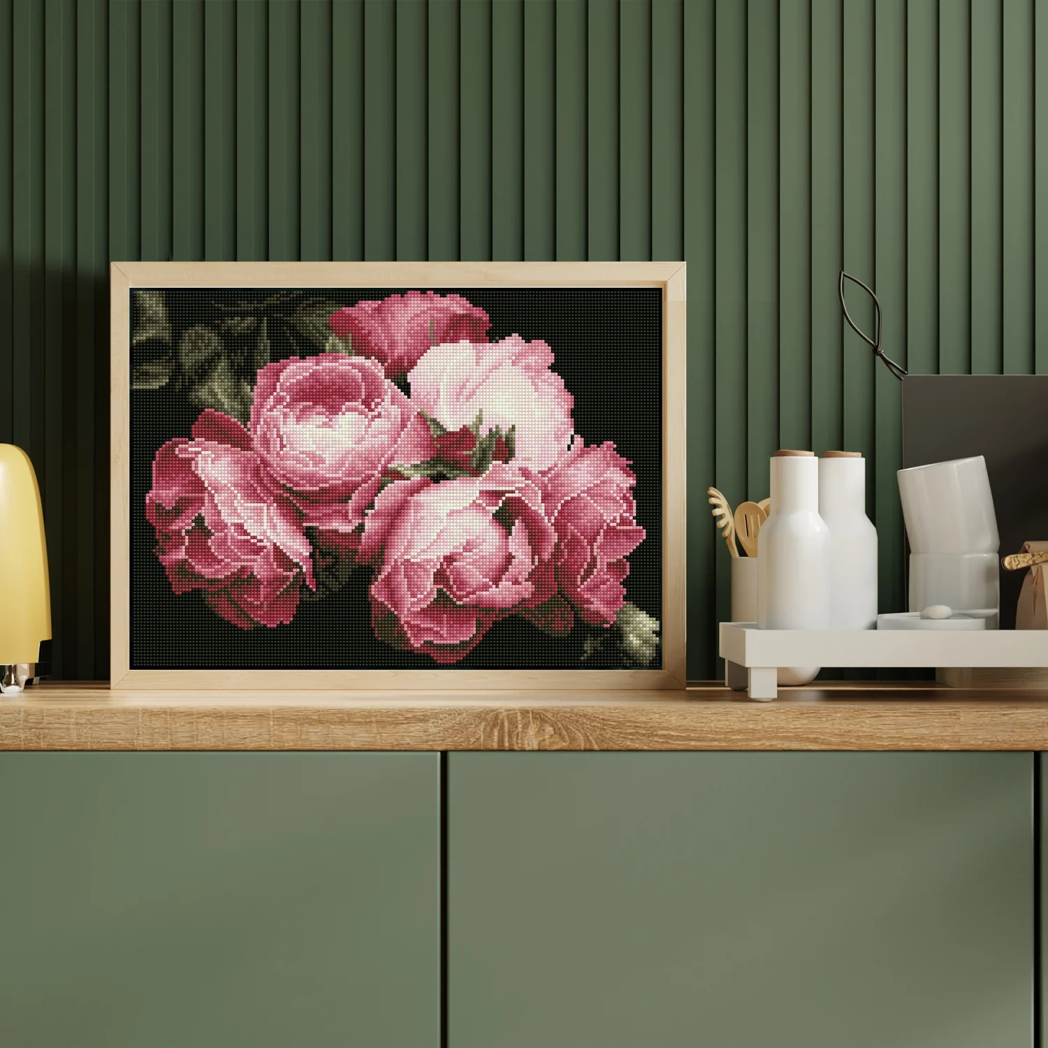 Diamond Dotz Vintage Roses - 16.9" x 12.2" - Image 3
