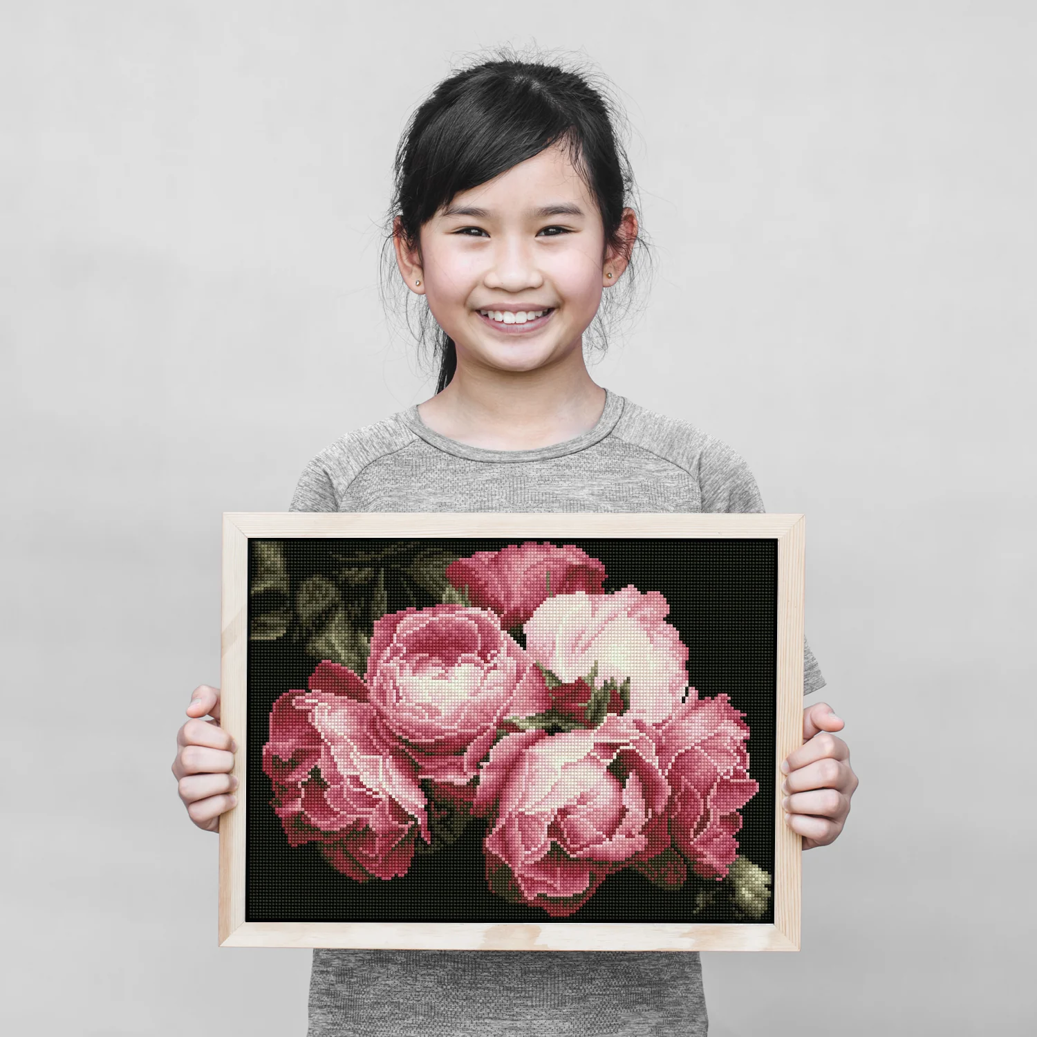 Diamond Dotz Vintage Roses - 16.9" x 12.2" - Image 5