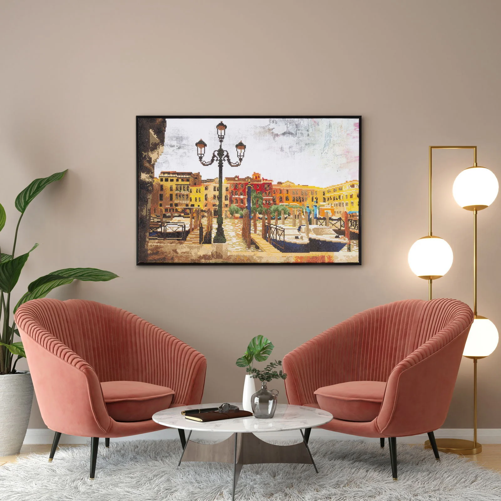 Diamond Dotz Waiting for Passengers - 28.4" x 18.5" - Image 2